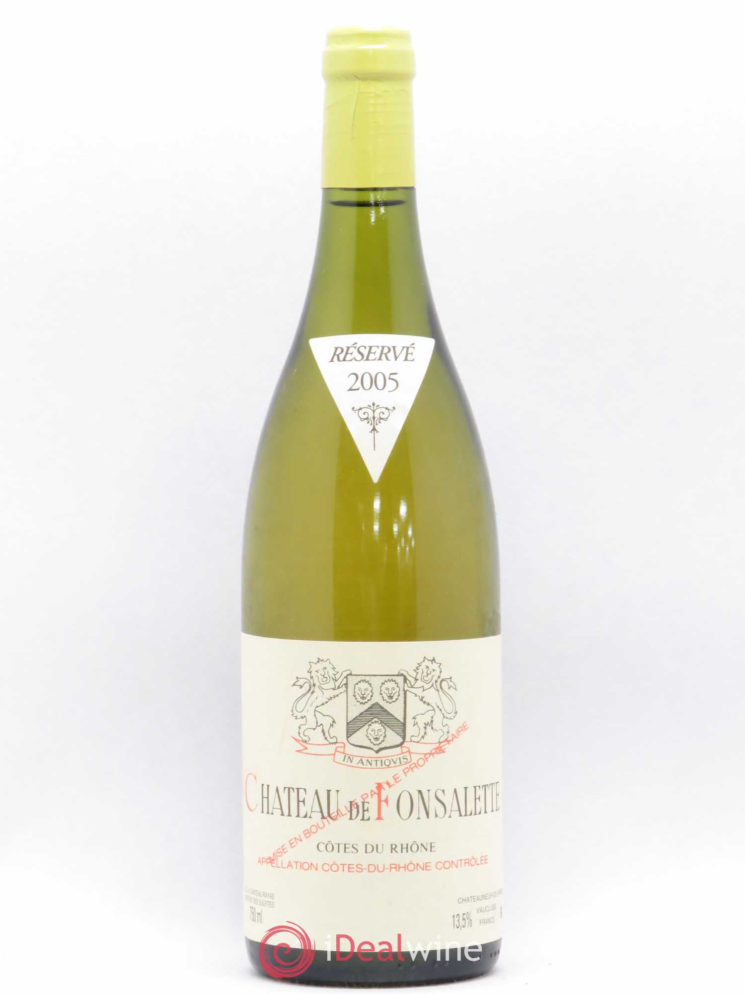 Côtes-du-Rhône Château de Fonsalette Emmanuel Reynaud 2005 - Lot de 1 bouteille - 0