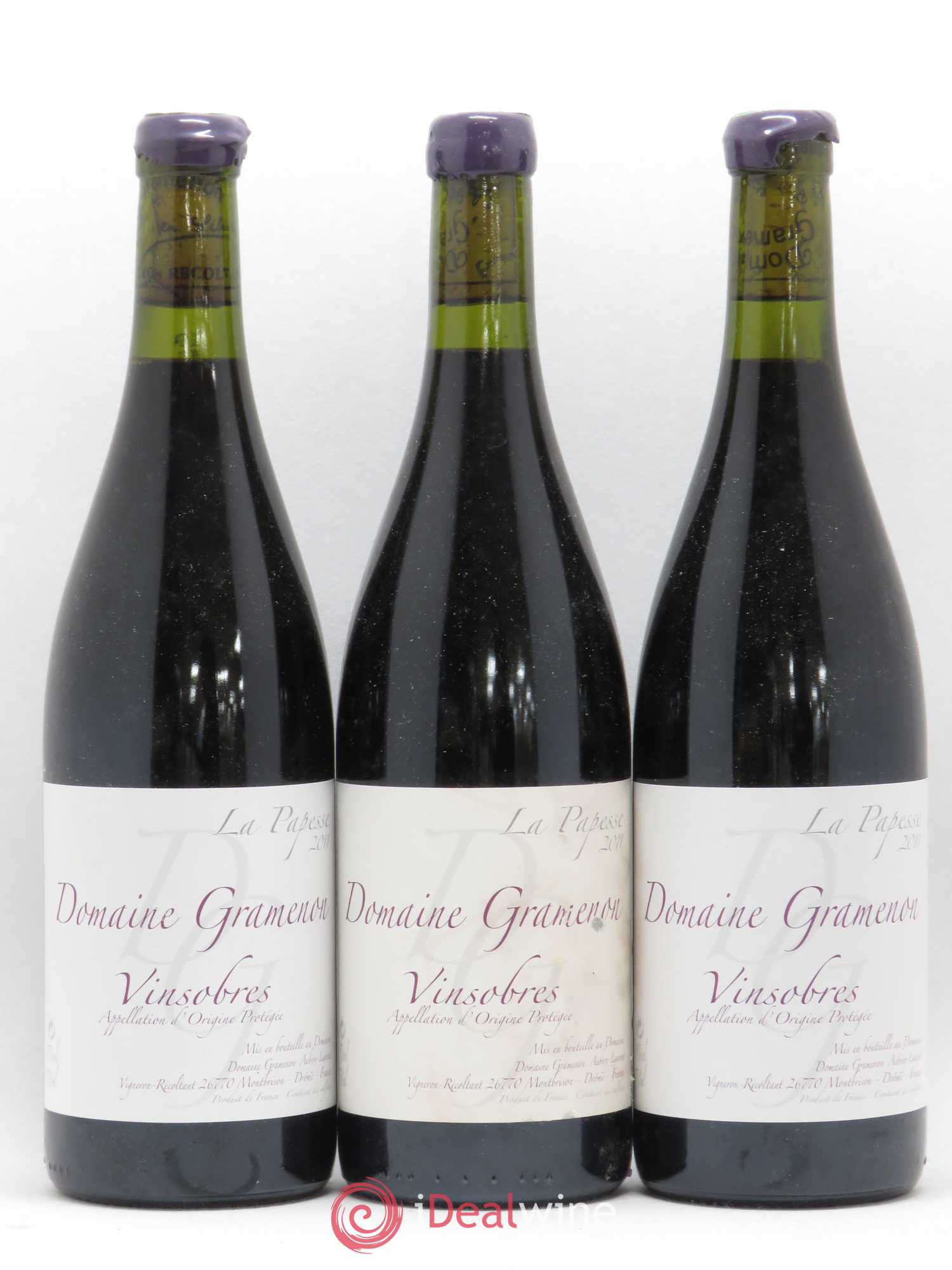 Vinsobres La Papesse Gramenon (Domaine) 2011 - Lot de 3 bouteilles - 0