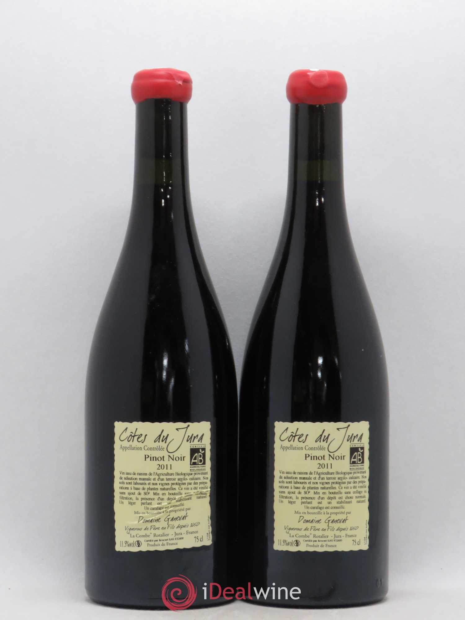 Côtes du Jura Cuvée Julien Jean-François Ganevat (Domaine) 2011 - Lot de 2 bouteilles - 1