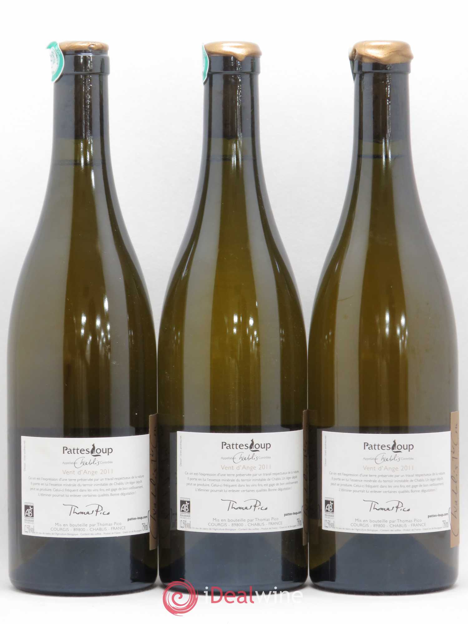 Chablis 1er Cru Beauregard Pattes Loup (Domaine) 2011 - Lot de 3 bouteilles - 1