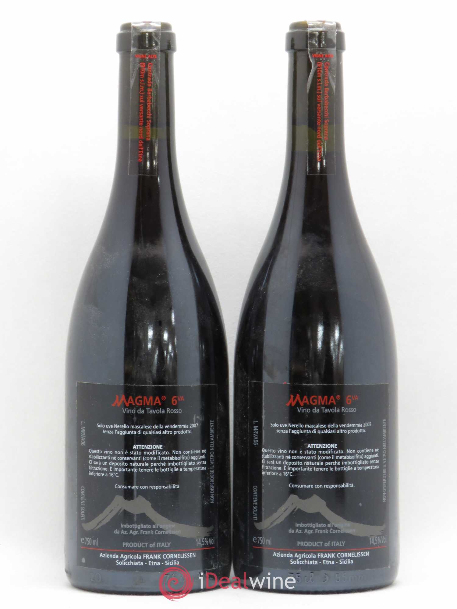Terre Siciliane IGT Magma Frank Cornelissen 2007 - Lot de 2 bouteilles - 1