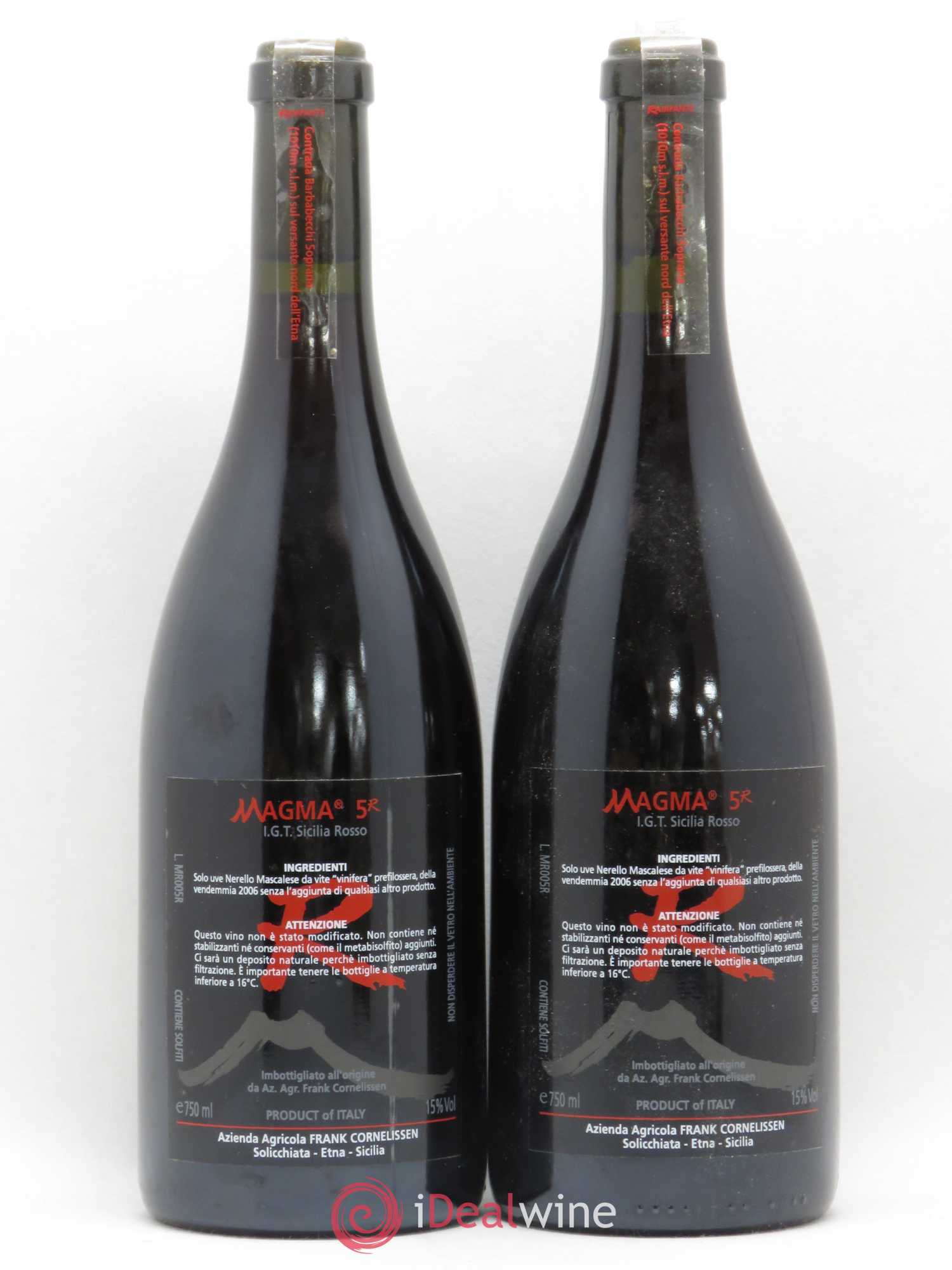 Terre Siciliane IGT Magma Frank Cornelissen Vignes Préphylloxériques 2006 - Lot de 2 bouteilles - 1