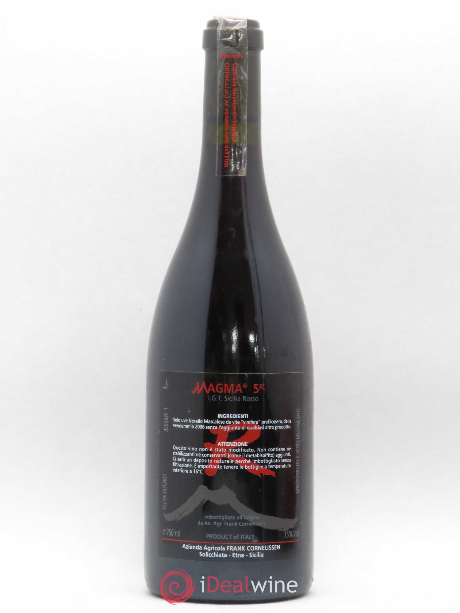 Terre Siciliane IGT Magma Frank Cornelissen Vignes Préphylloxériques 2006 - Lot de 1 bouteille - 1