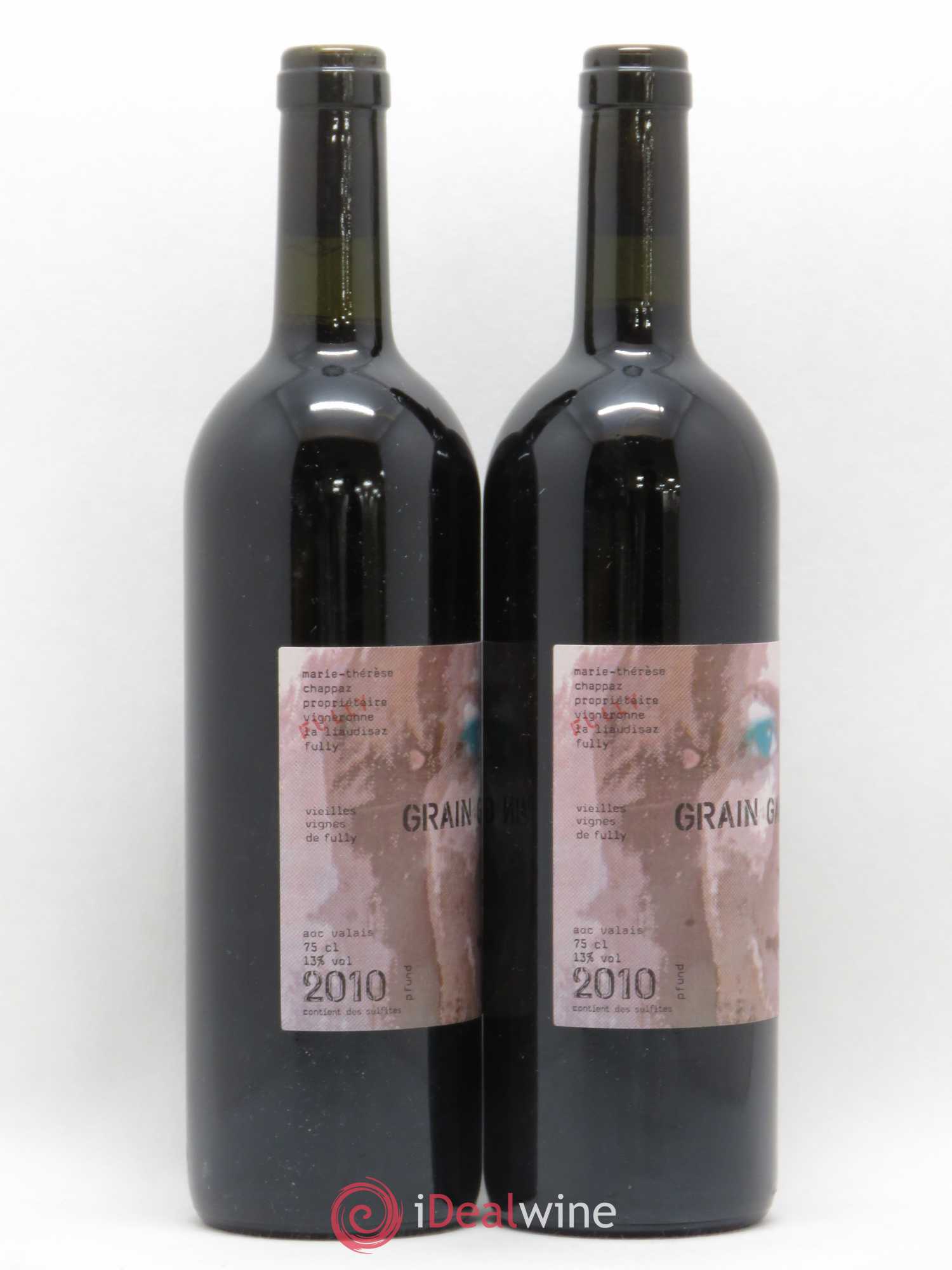 Valais Grain Gamay Vieilles vignes Marie-Thérèse Chappaz - Domaine Les Claives 2010 - Lot de 2 bouteilles - 1