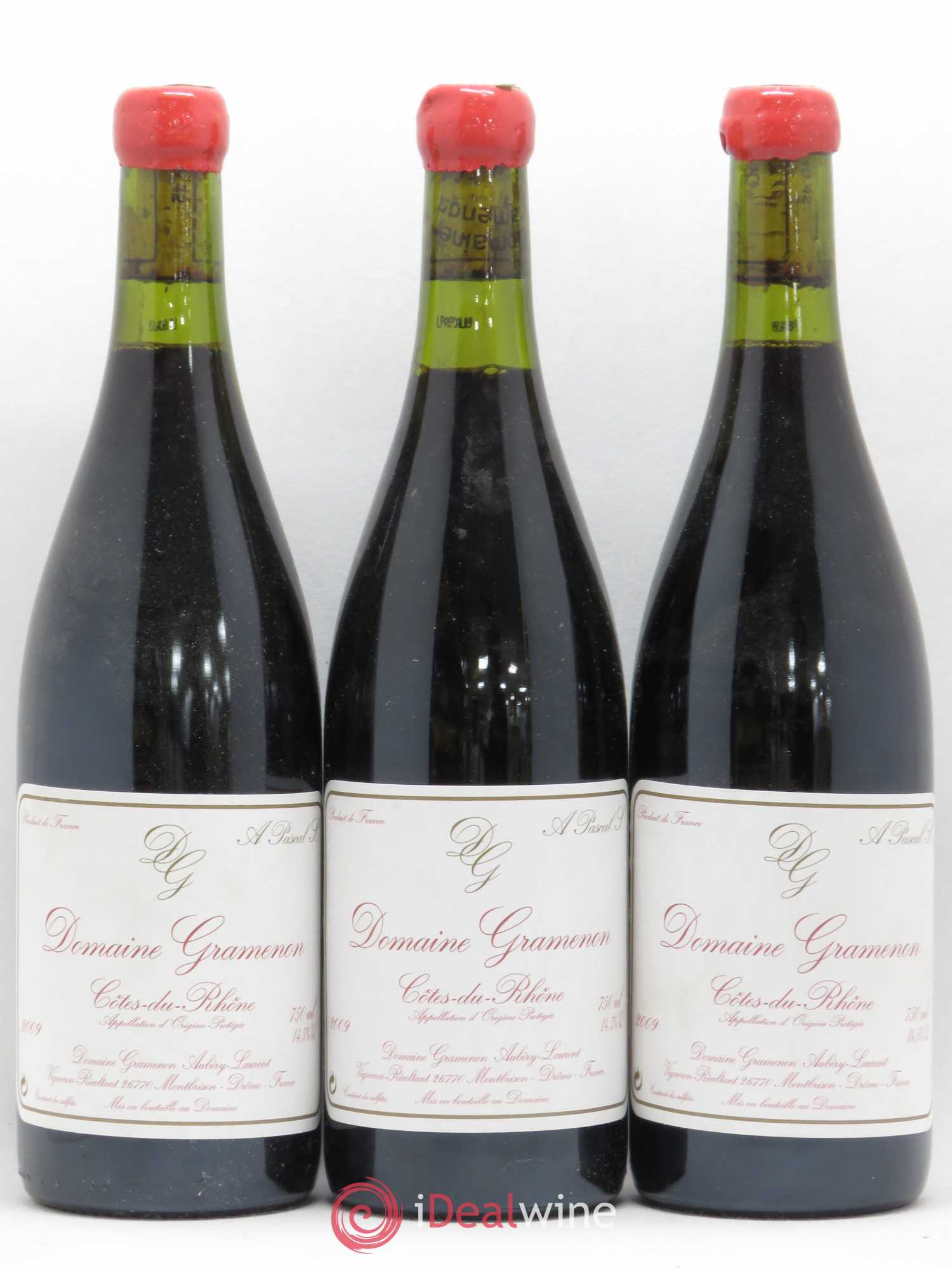 Côtes-du-Rhône A Pascal S. Gramenon (Domaine) 2009 - Lot de 3 bouteilles - 0