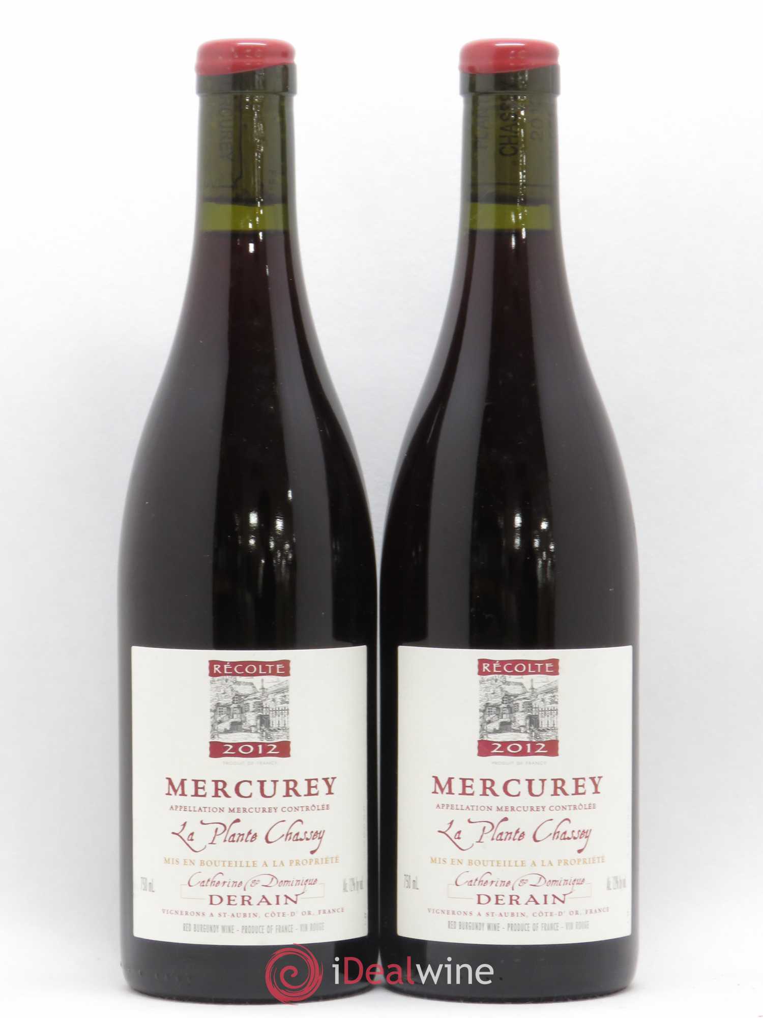 Mercurey La Plante Chassey Catherine & Dominique Derain 2012 - Posten von 2 Flaschen - 0