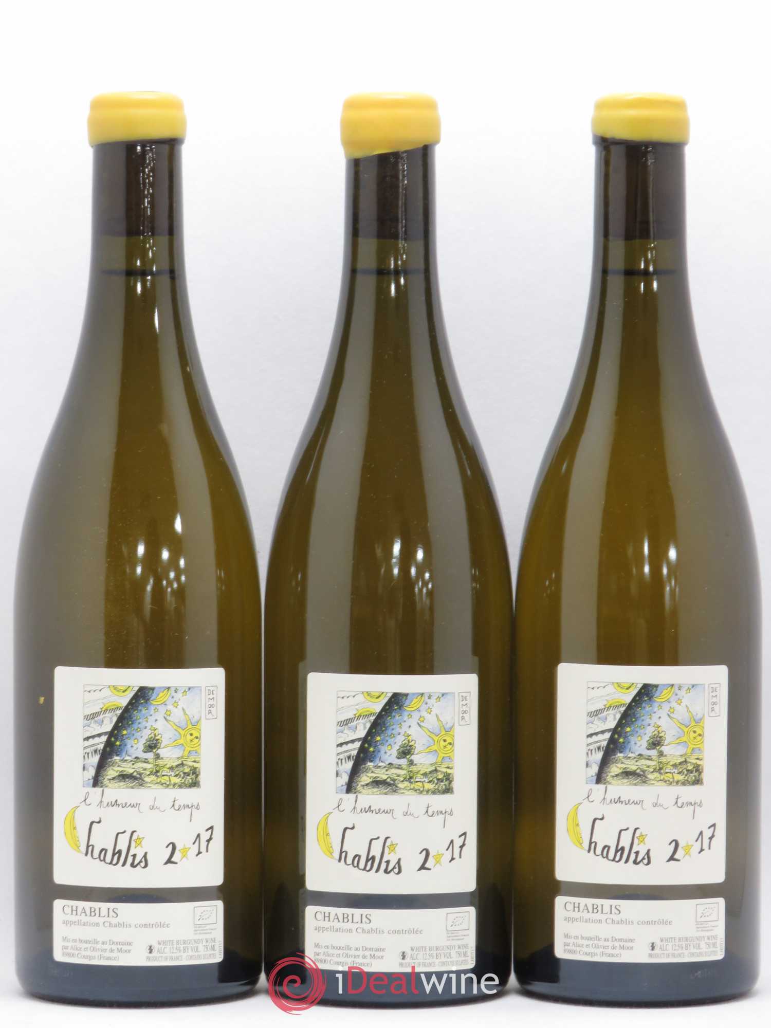 Chablis L'Humeur du Temps Alice et Olivier De Moor 2017 - Lot de 3 bouteilles - 0