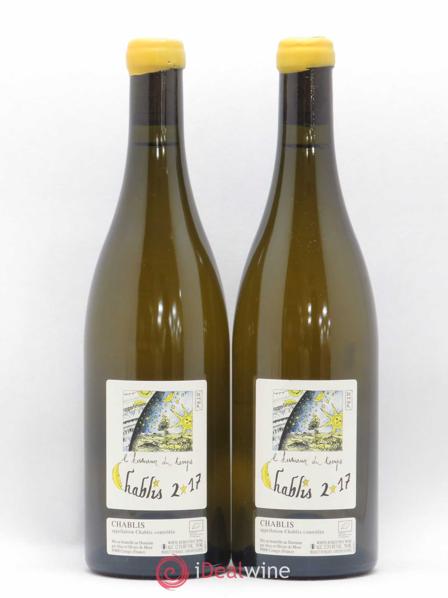 Chablis L'Humeur du Temps Alice et Olivier De Moor 2017 - Lot de 2 bouteilles - 0