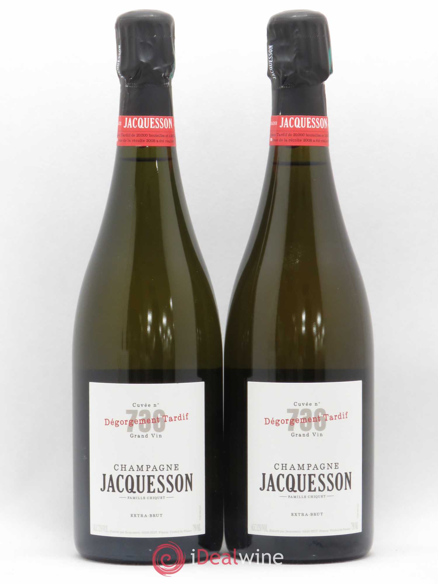 Cuvée 736 Dégorgement Tardif Extra-Brut Jacquesson 2008 - Lot de 2 bouteilles - 0
