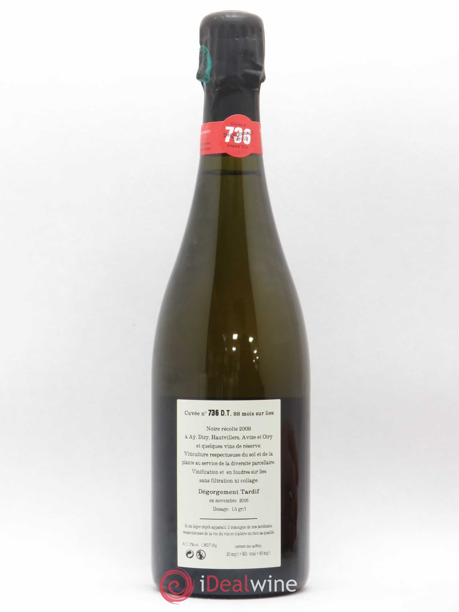 Cuvée 736 Dégorgement Tardif Extra-Brut Jacquesson 2008 - Lot de 1 bouteille - 1