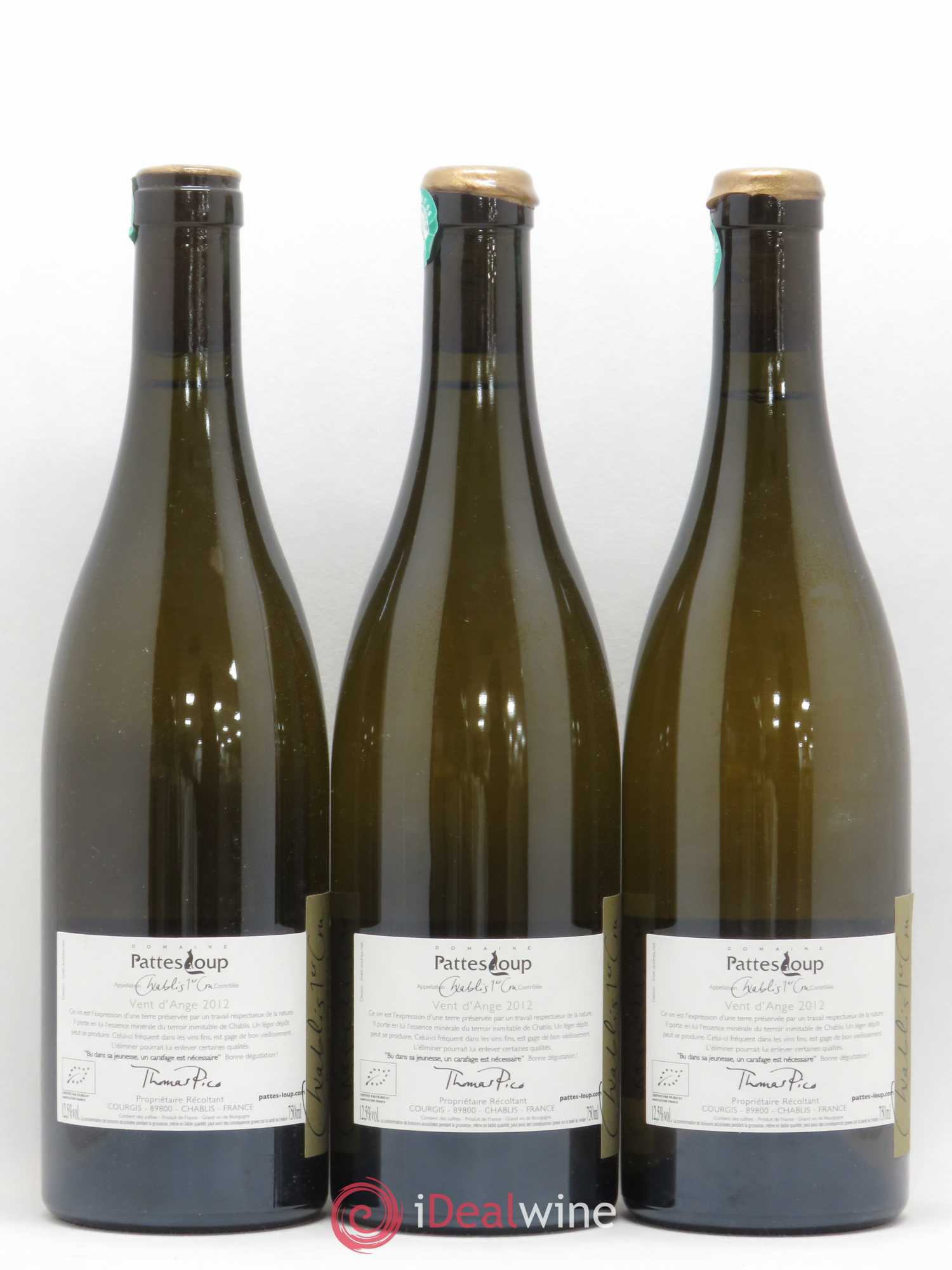 Chablis 1er Cru Butteaux Pattes Loup (Domaine) 2012 - Posten von 3 Flaschen - 1