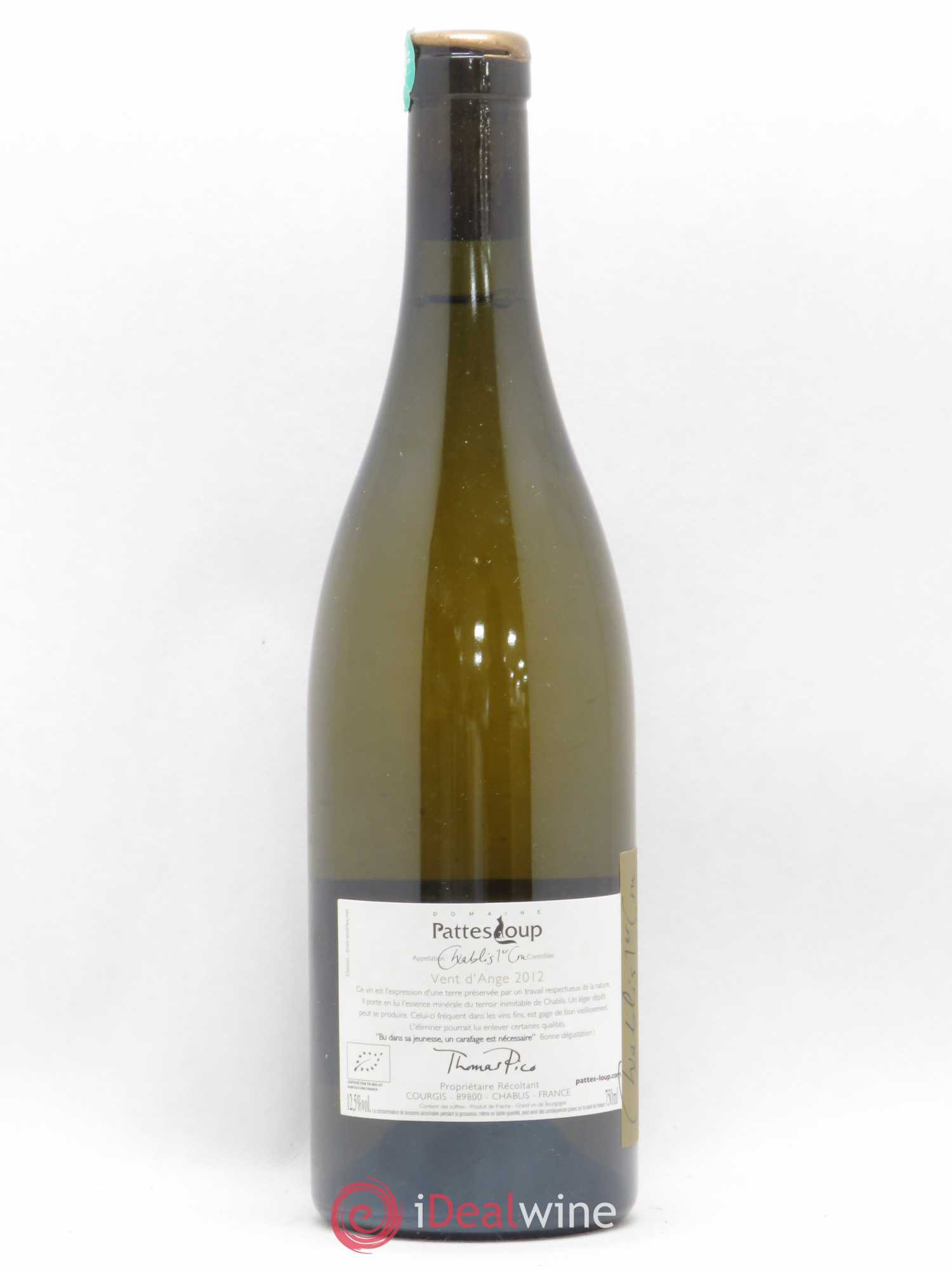 Chablis 1er Cru Beauregard Pattes Loup (Domaine) 2012 - Lot de 1 bouteille - 1