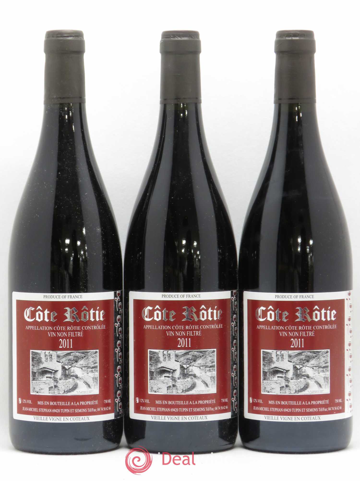 Côte-Rôtie Vieilles Vignes en Coteaux Jean-Michel Stephan 2011 - Lot de 3 bouteilles - 0