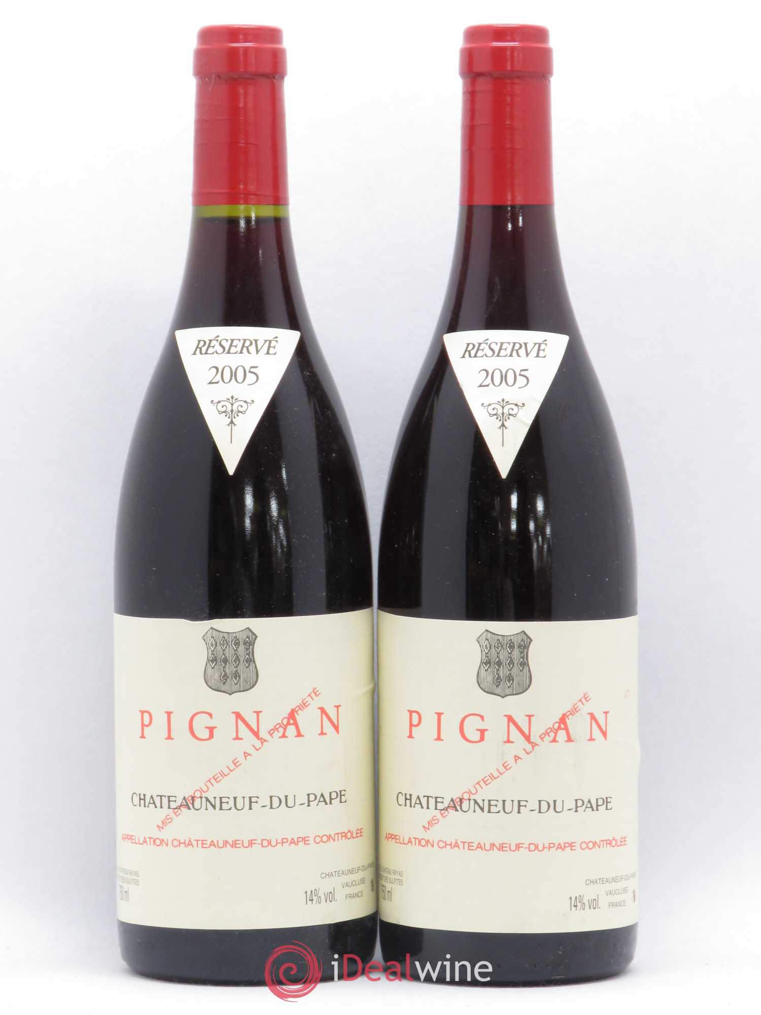 Châteauneuf-du-Pape Pignan Emmanuel Reynaud 2005 - Lot de 2 bouteilles - 0