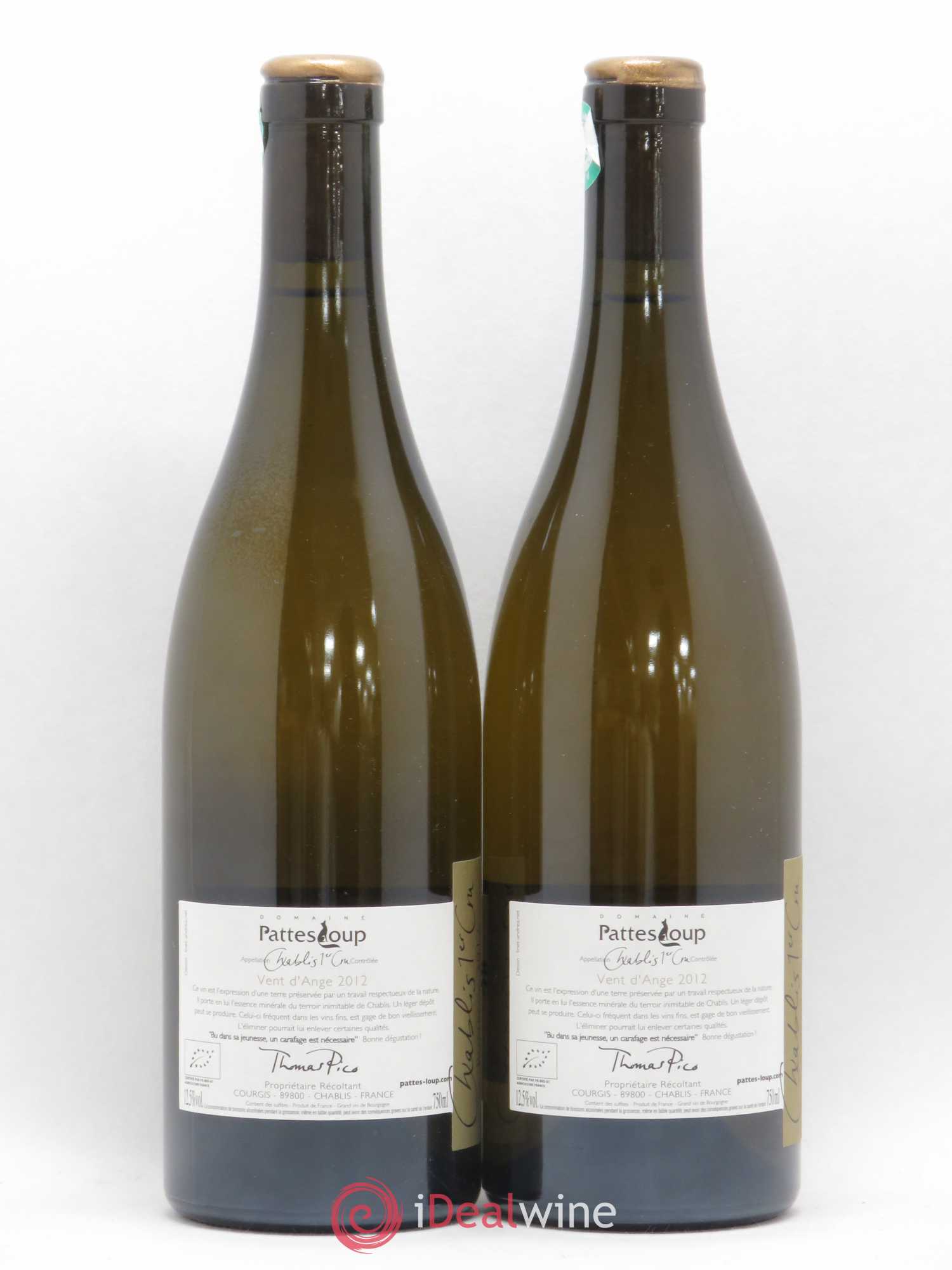 Chablis 1er Cru Butteaux Pattes Loup (Domaine) 2012 - Lot de 2 bouteilles - 1