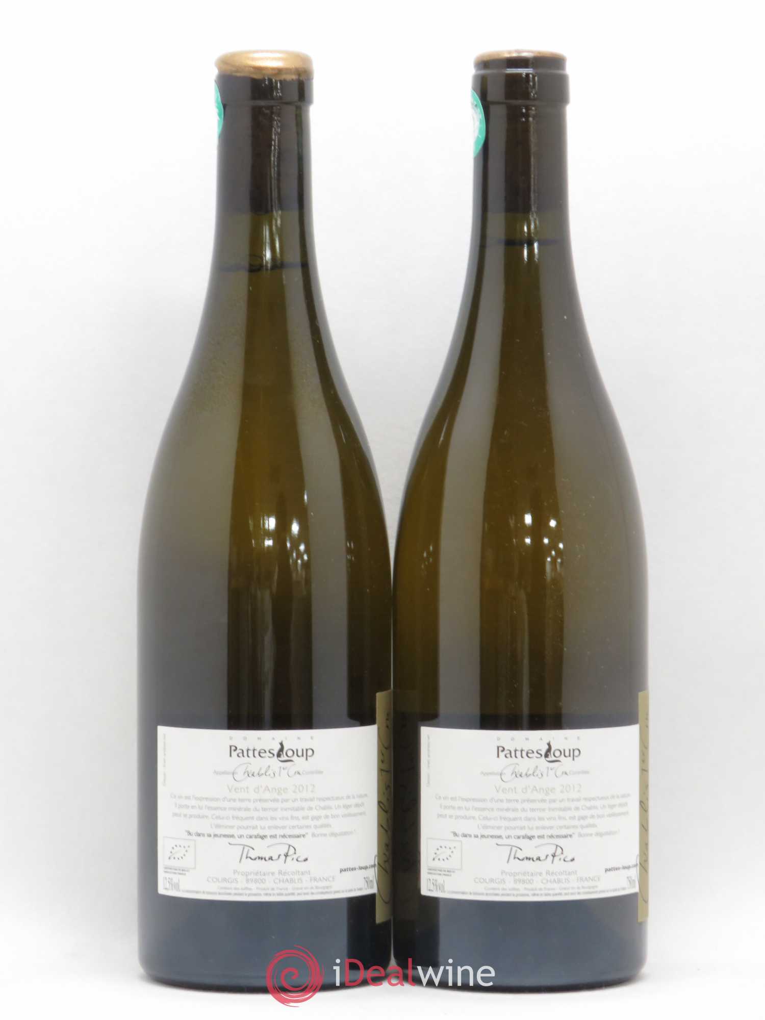 Chablis 1er Cru Butteaux Pattes Loup (Domaine) 2012 - Lot de 2 bouteilles - 1