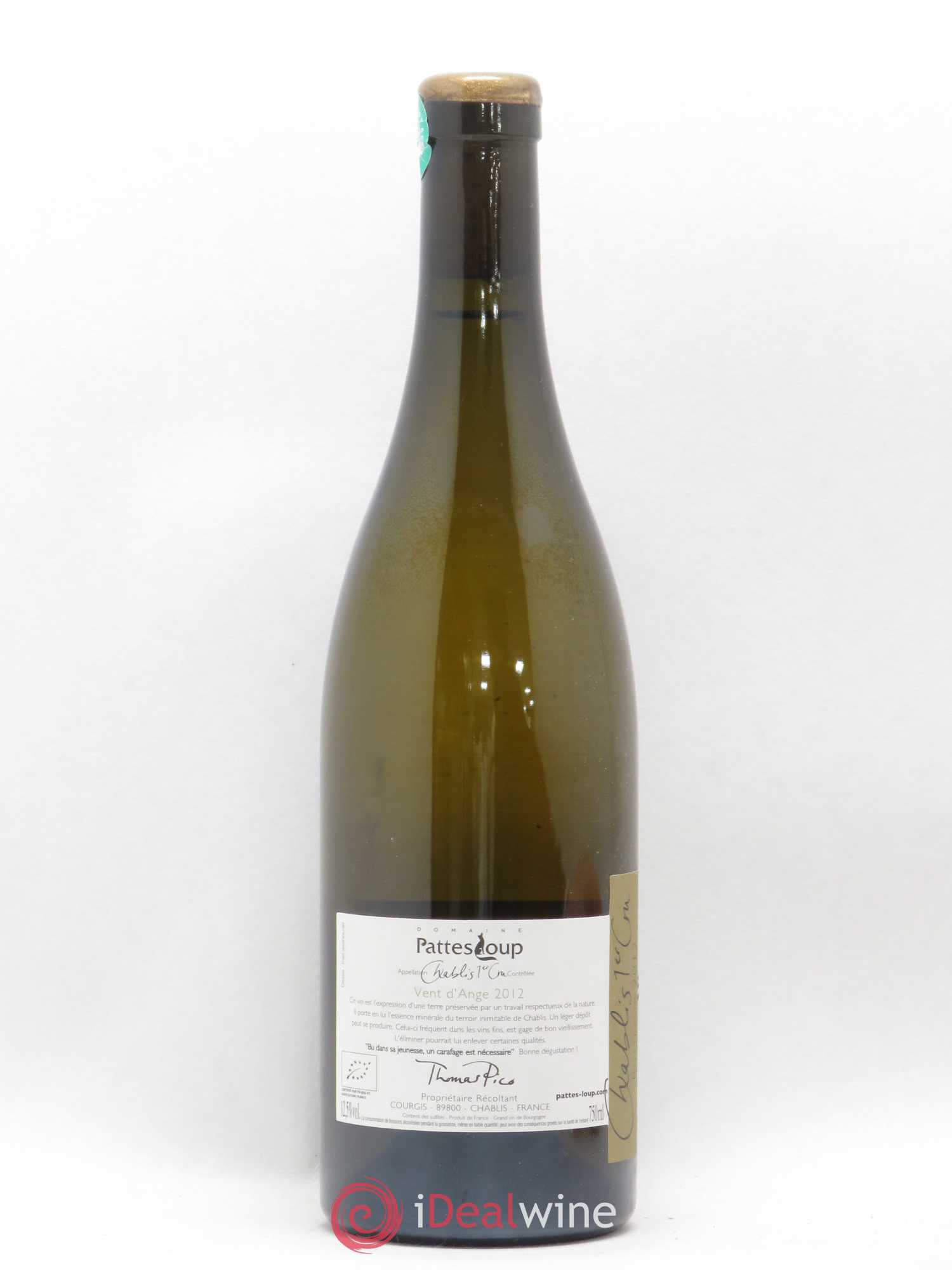 Chablis 1er Cru Butteaux Pattes Loup (Domaine) 2012 - Lot de 1 bouteille - 1