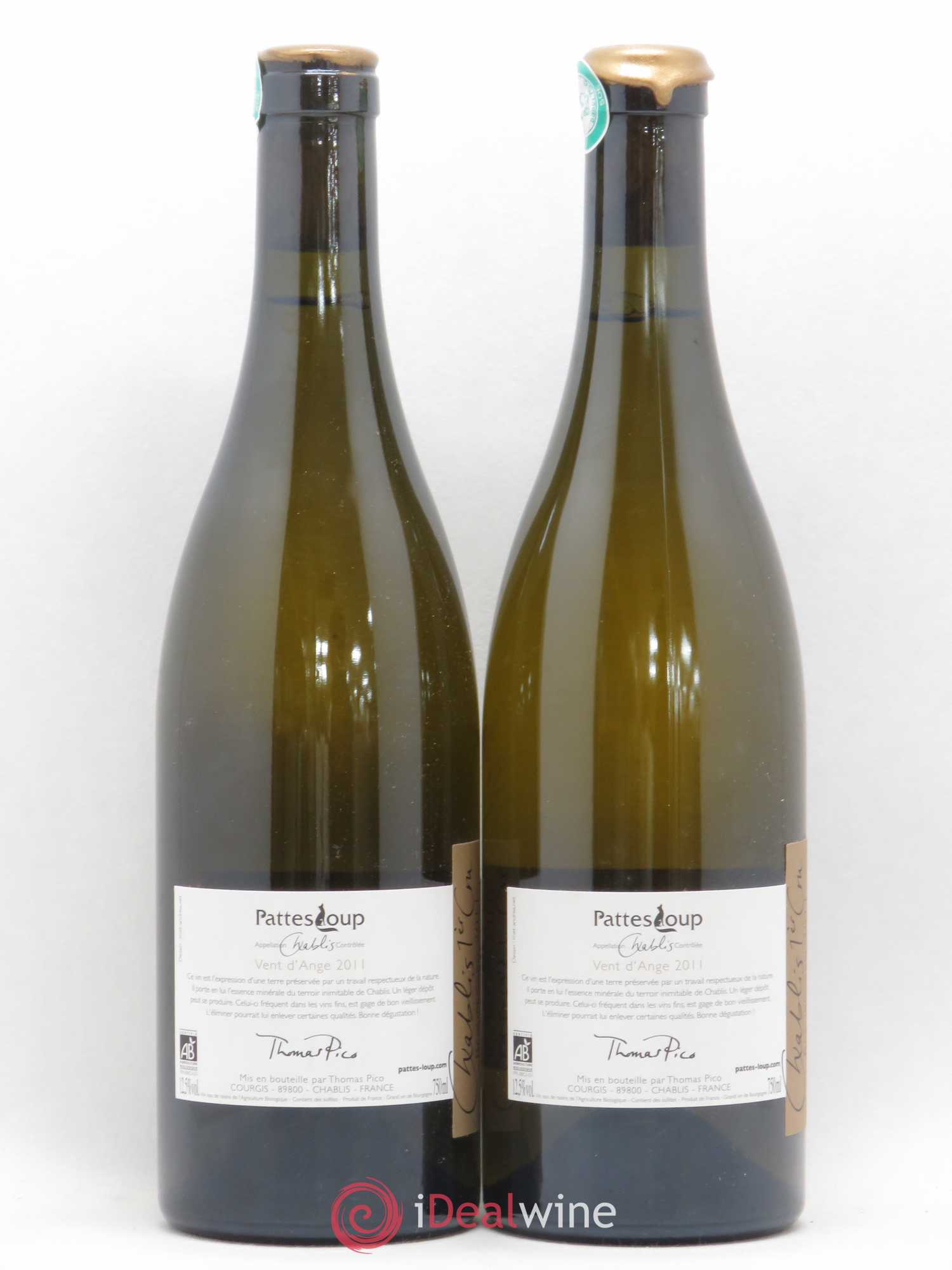 Chablis 1er Cru Beauregard Pattes Loup (Domaine) 2011 - Lot de 2 bouteilles - 1