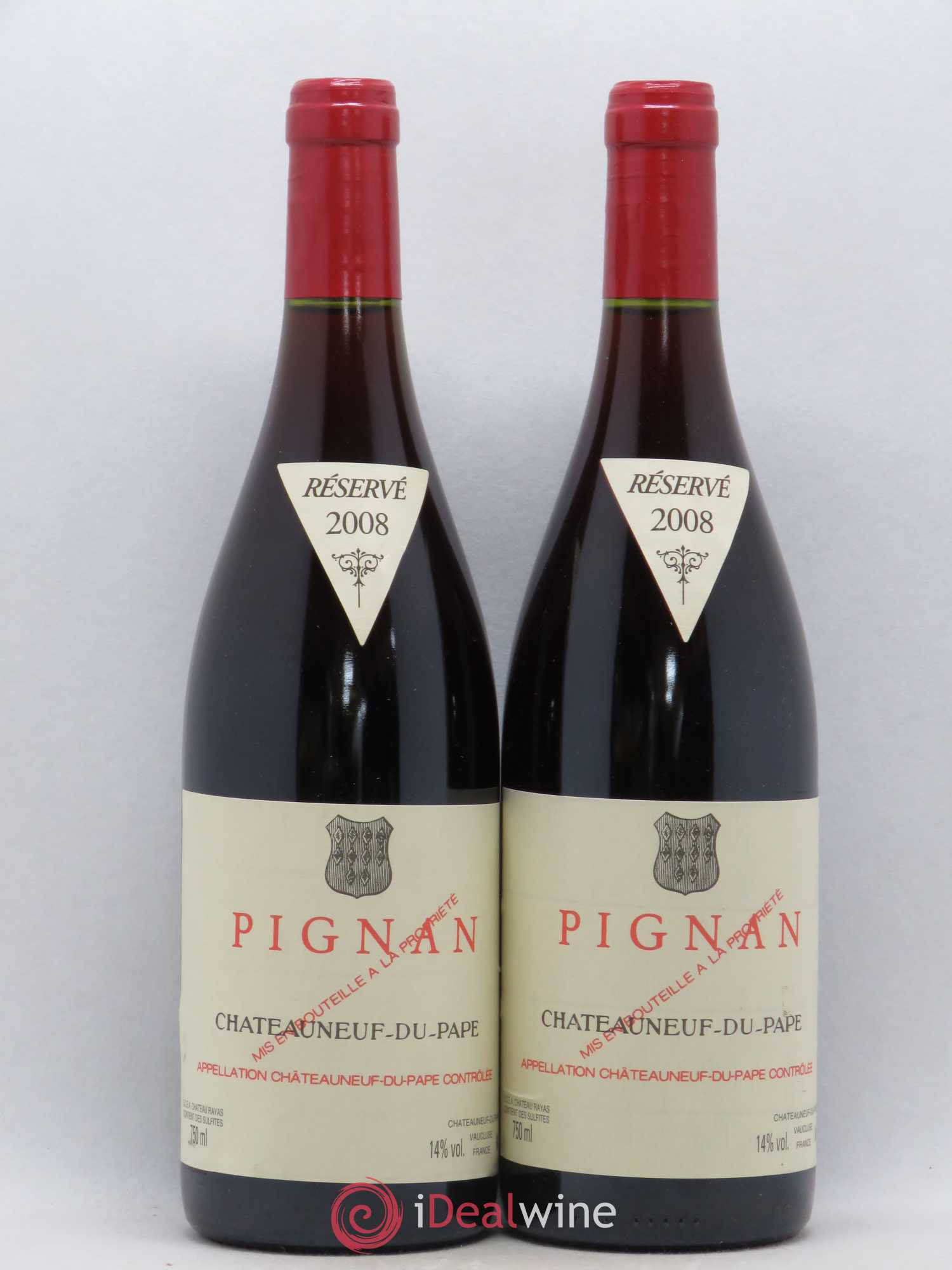 Châteauneuf-du-Pape Pignan Emmanuel Reynaud 2008 - Lot de 2 bouteilles - 0