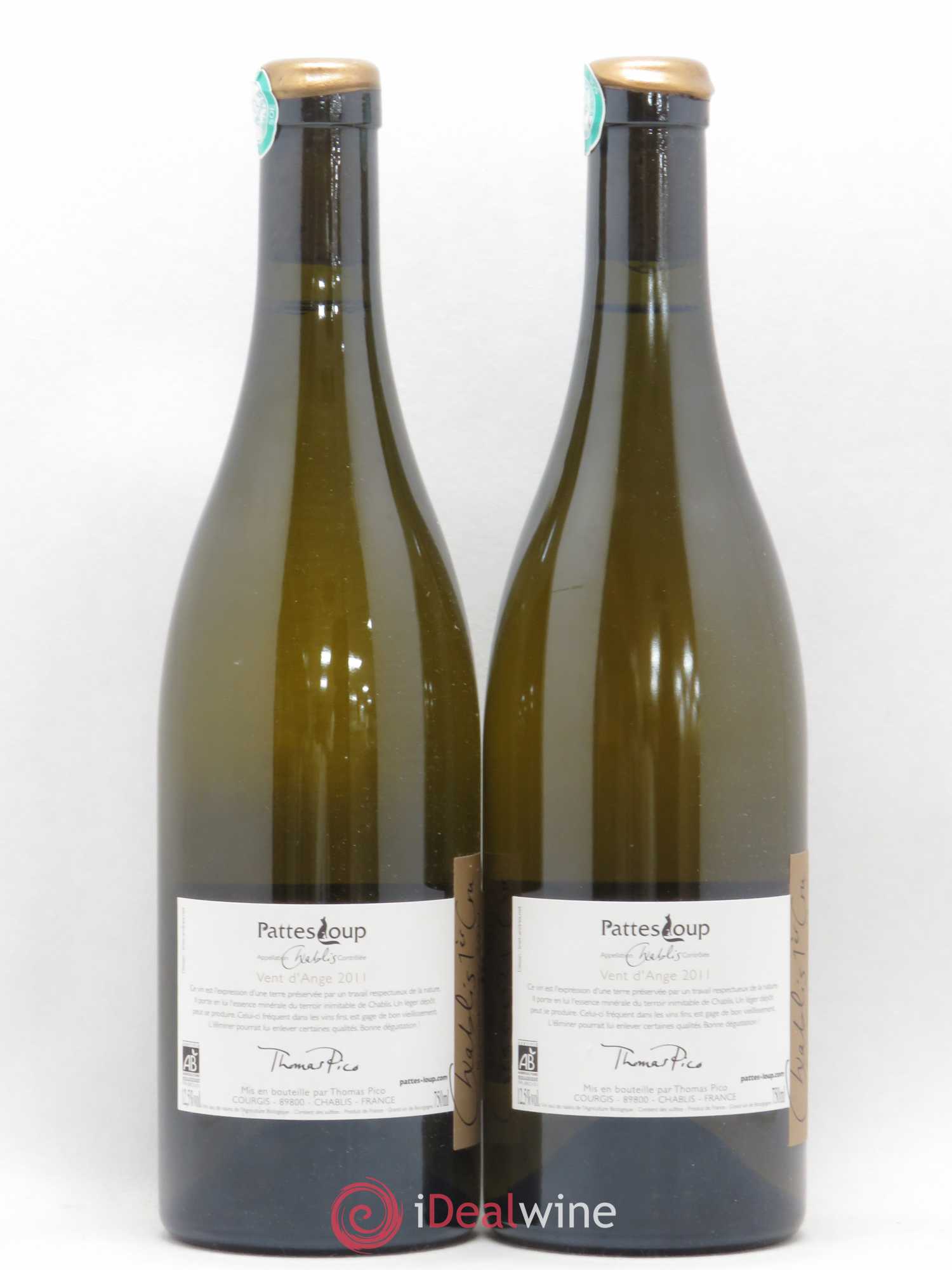 Chablis 1er Cru Beauregard Pattes Loup (Domaine) 2011 - Lot de 2 bouteilles - 1