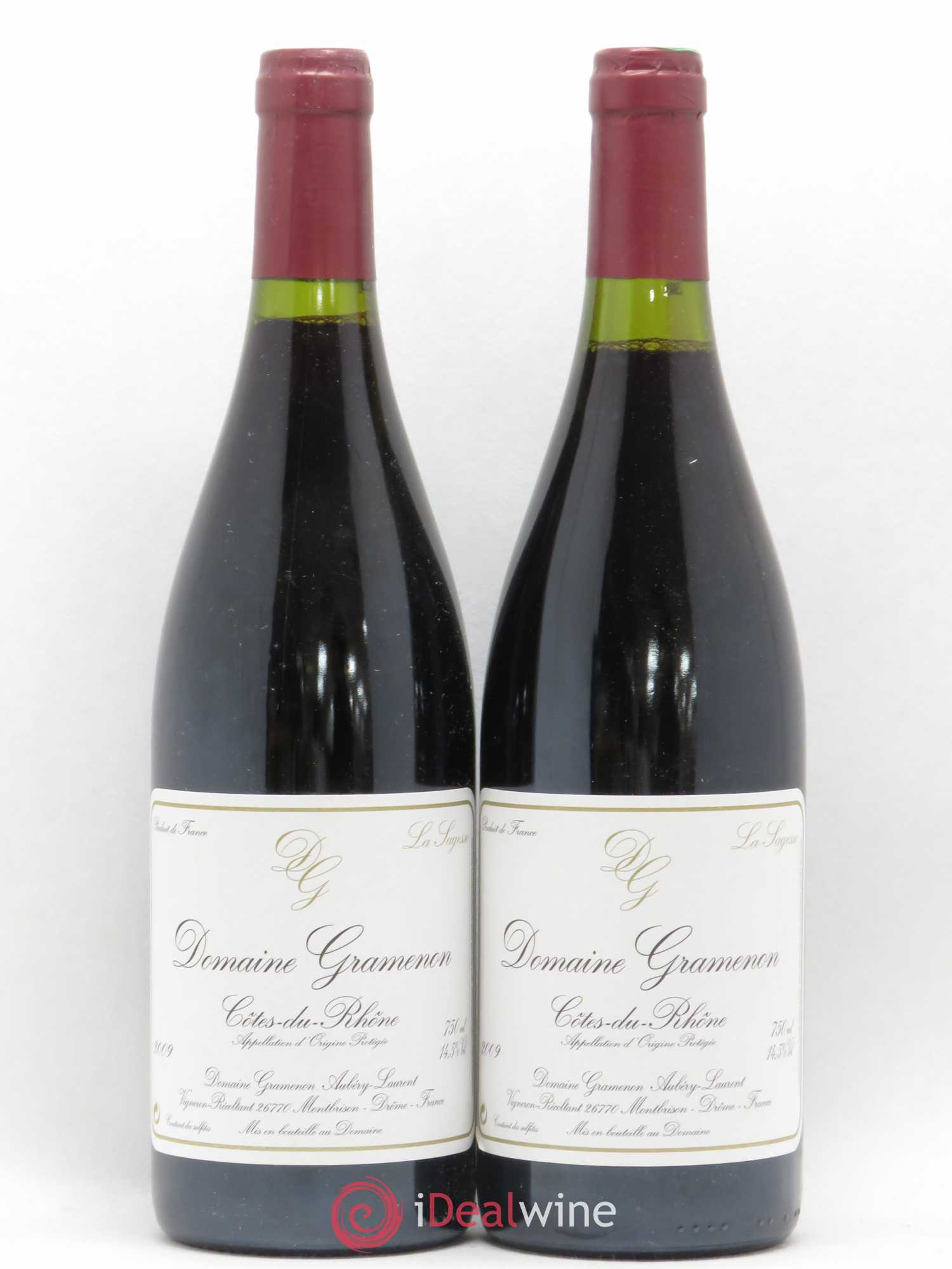 Côtes-du-Rhône La Sagesse Gramenon (Domaine) 2009 - Lot de 2 bouteilles - 0