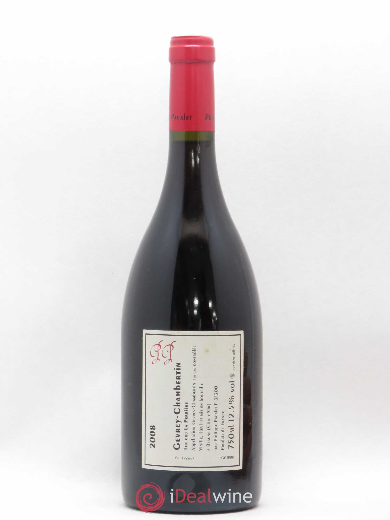 Gevrey-Chambertin 1er Cru La Perrière Philippe Pacalet 2008 - Lot de 1 bouteille - 1