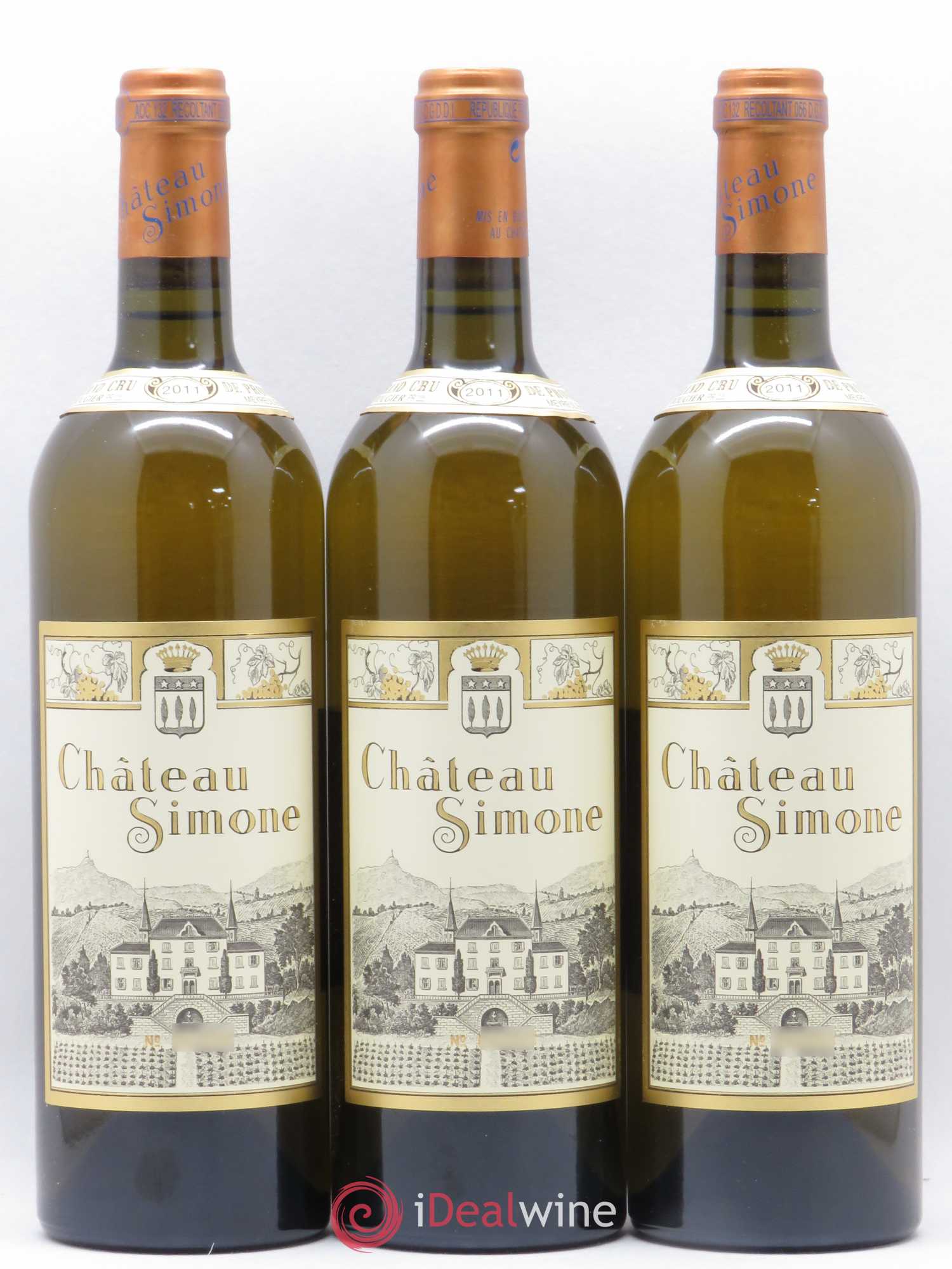 Palette Château Simone Famille Rougier 2011 - Posten von 12 Flaschen - 2