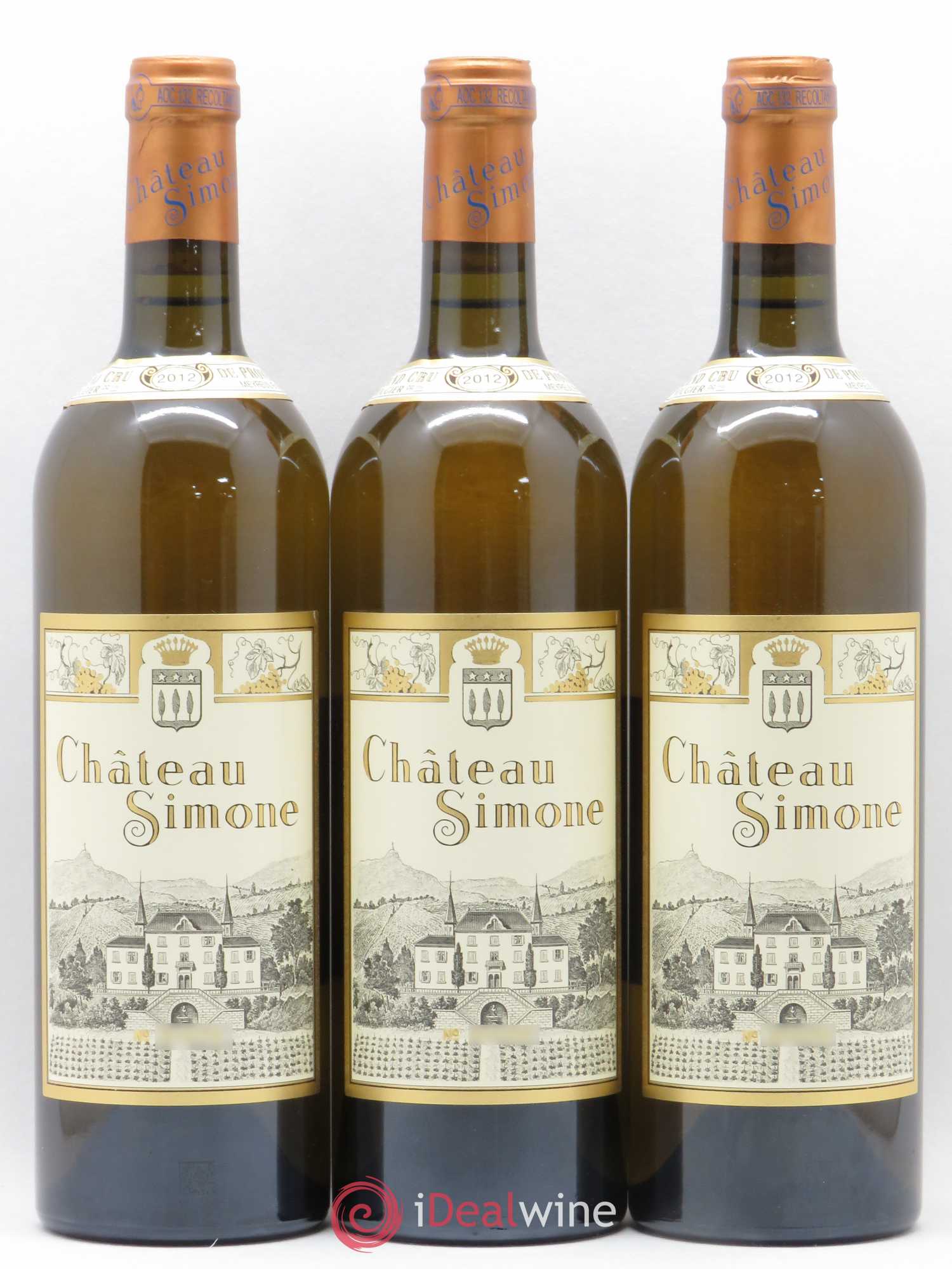 Palette Château Simone Famille Rougier 2012 - Posten von 3 Flaschen - 0