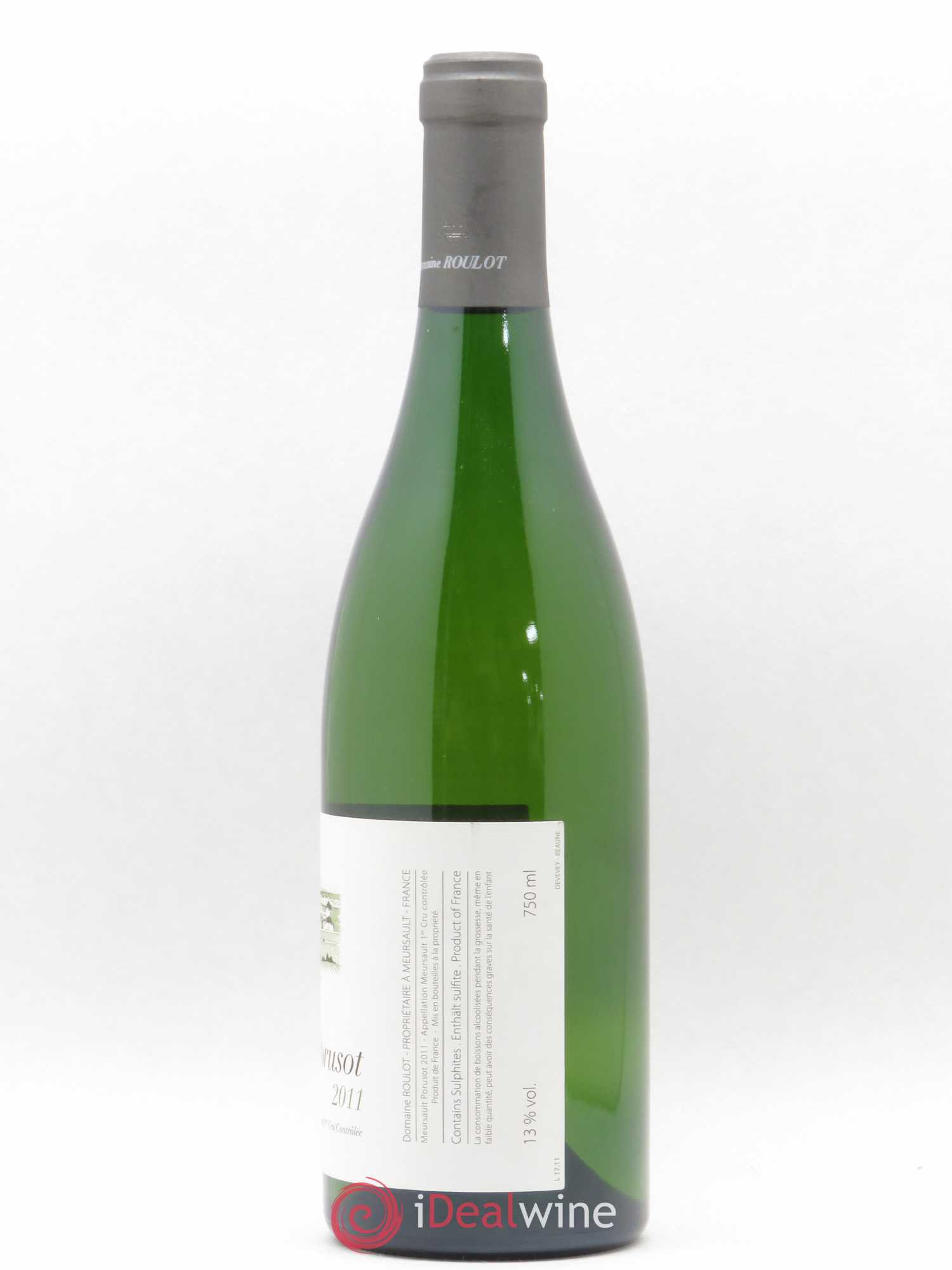 Meursault 1er Cru Le Porusot Roulot (Domaine) 2011 - Lot de 1 bouteille - 1