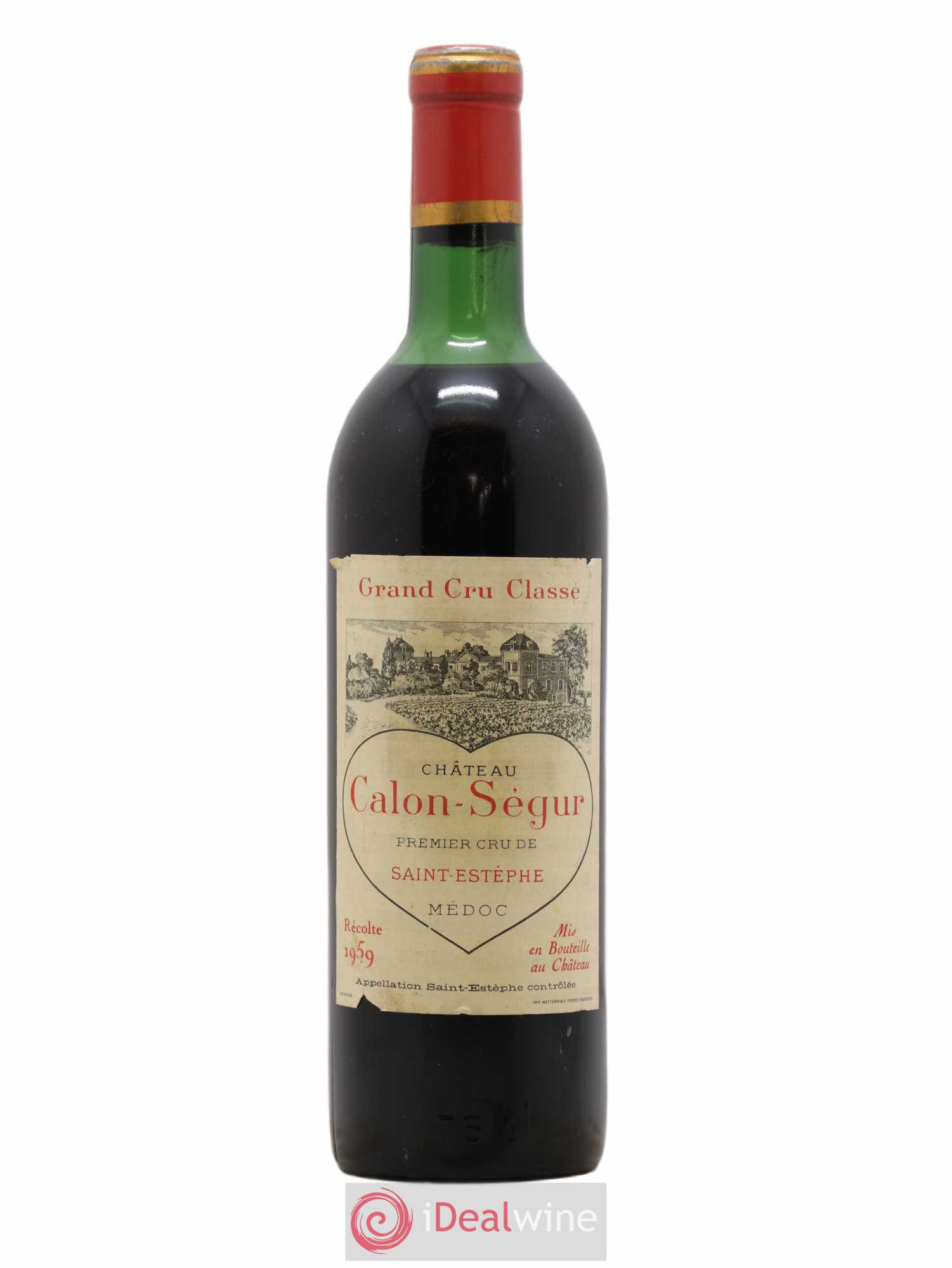 Château Calon Ségur 3ème Grand Cru Classé 1959 - Lot de 1 bouteille - 0