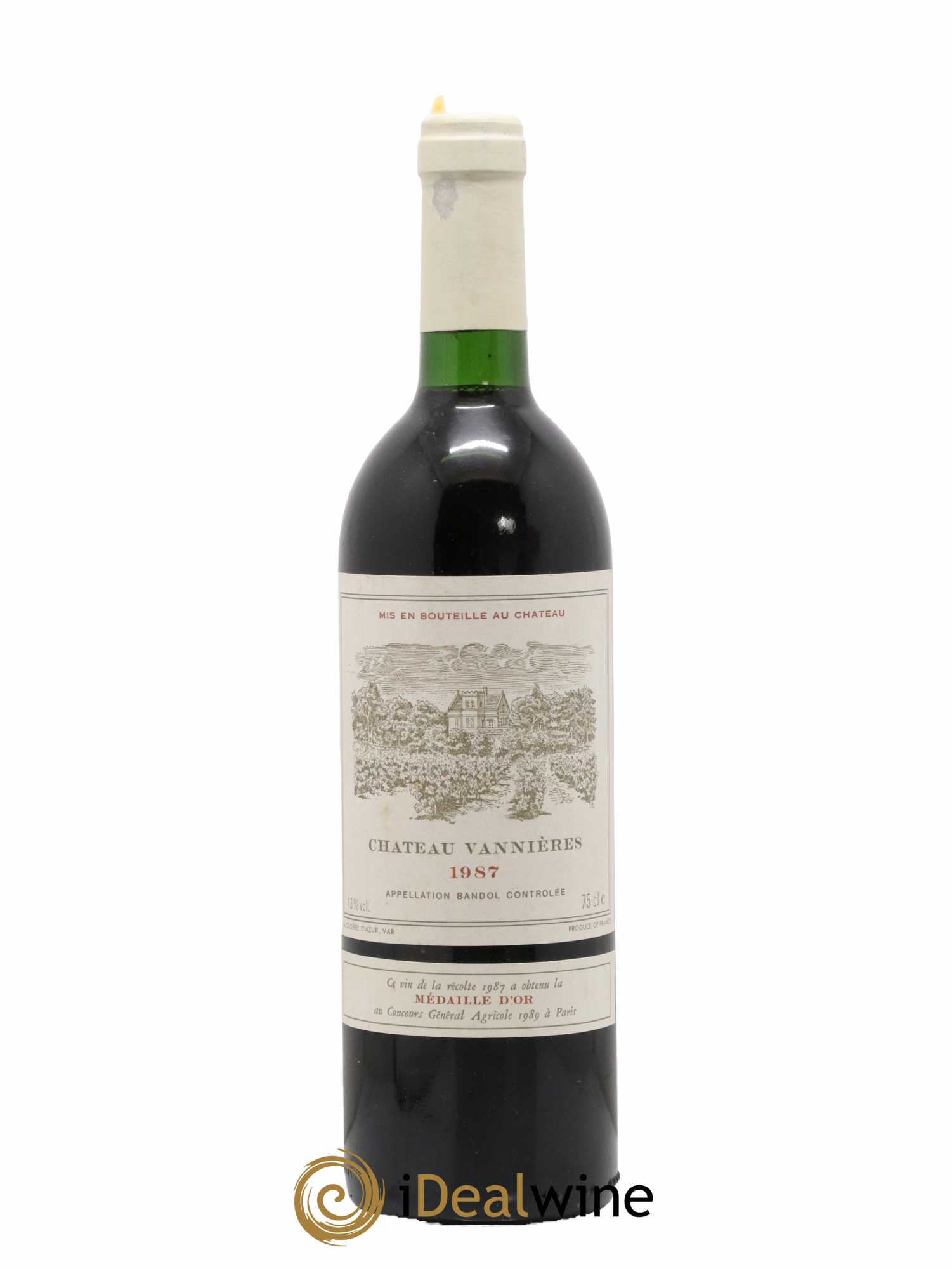 Bandol Château Vannières Éric et Charles-Éric Boisseaux 1987 - Lot de 1 bouteille - 0