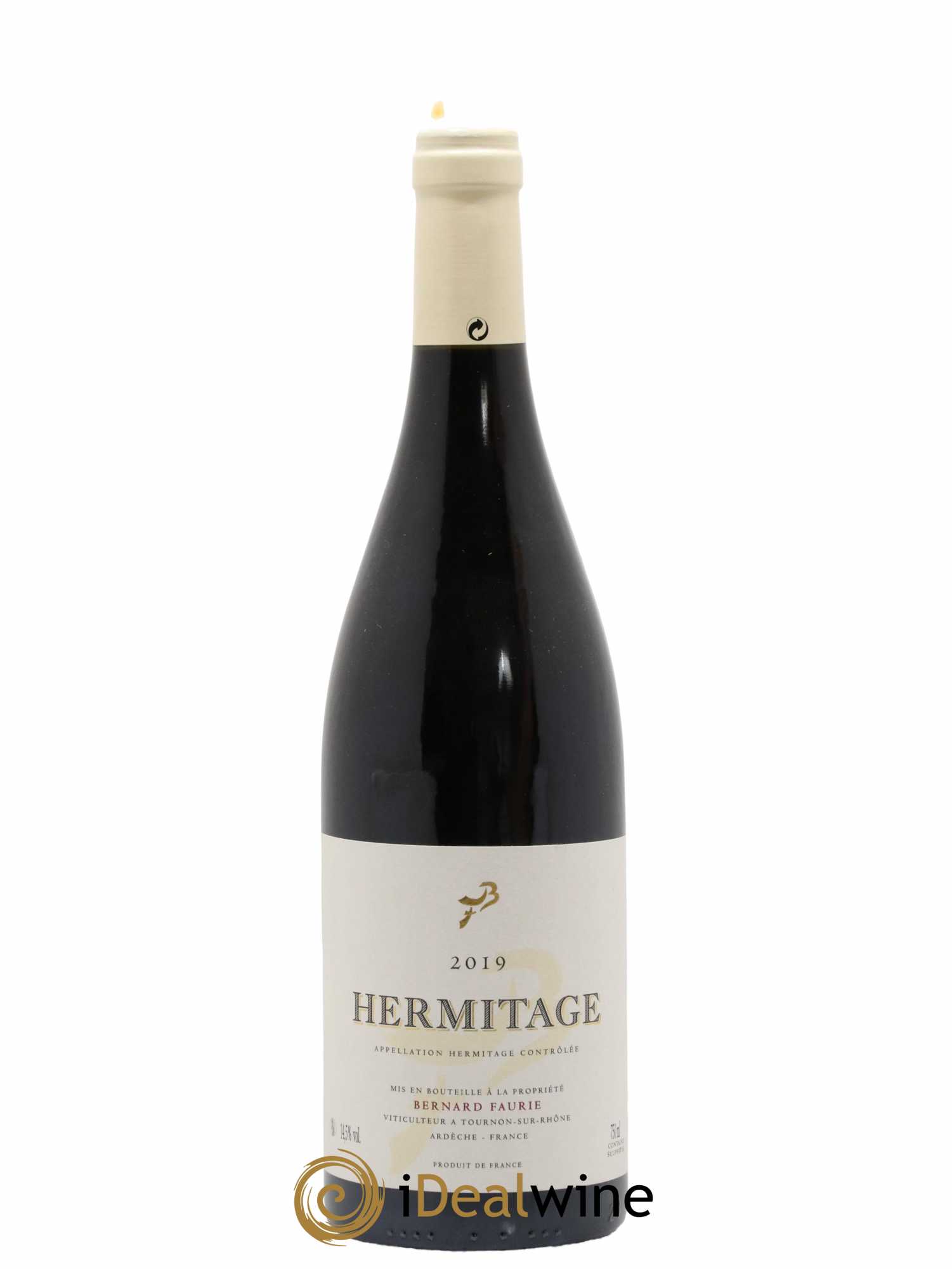 Hermitage Greffieux Bessards (capsule blanche) Bernard Faurie 2019 - Lot de 1 bouteille - 0