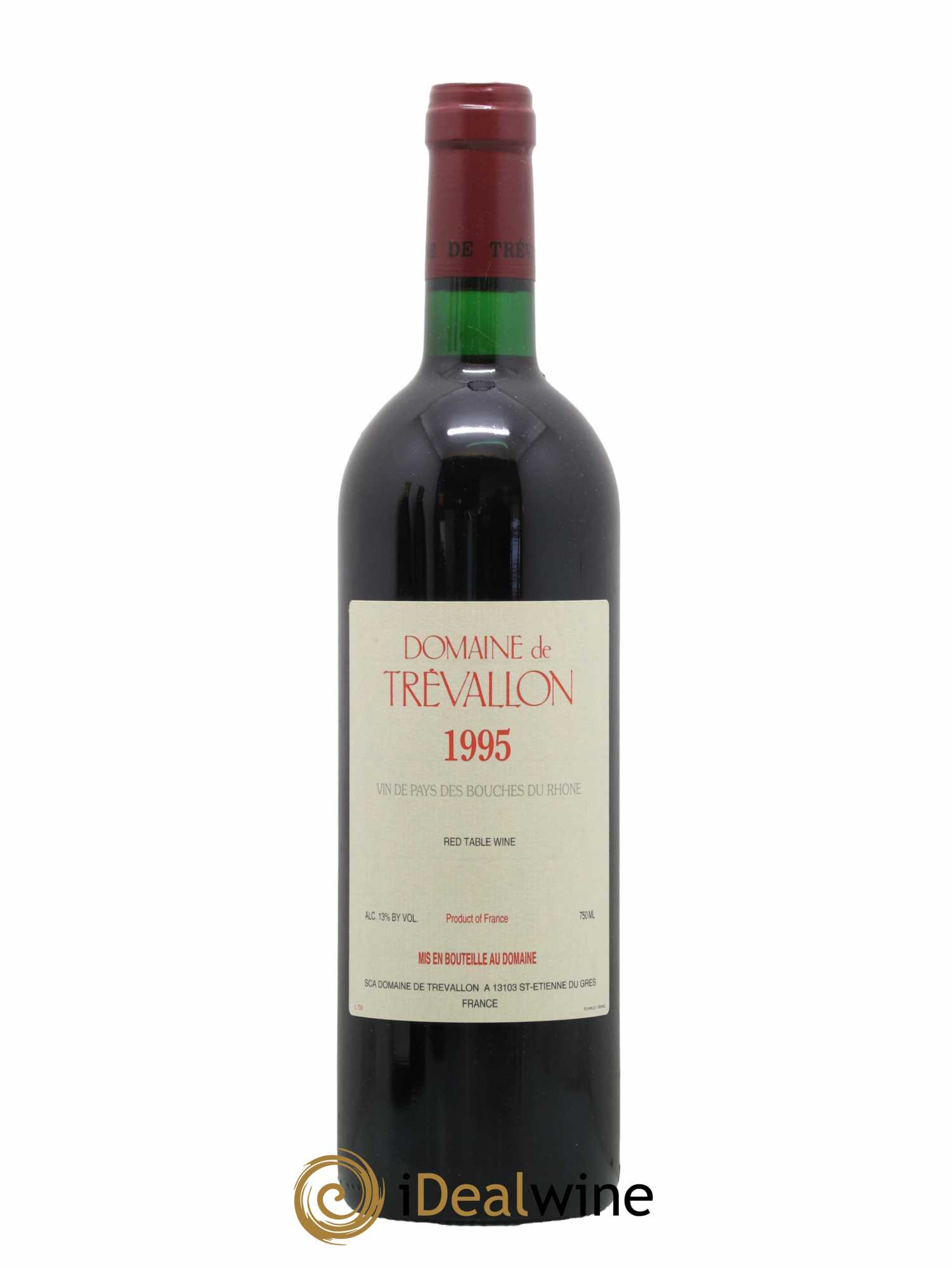 VDP Bouches du Rhône Trévallon (Domaine de) Eloi Dürrbach 1995 - Lot de 1 bouteille - 0