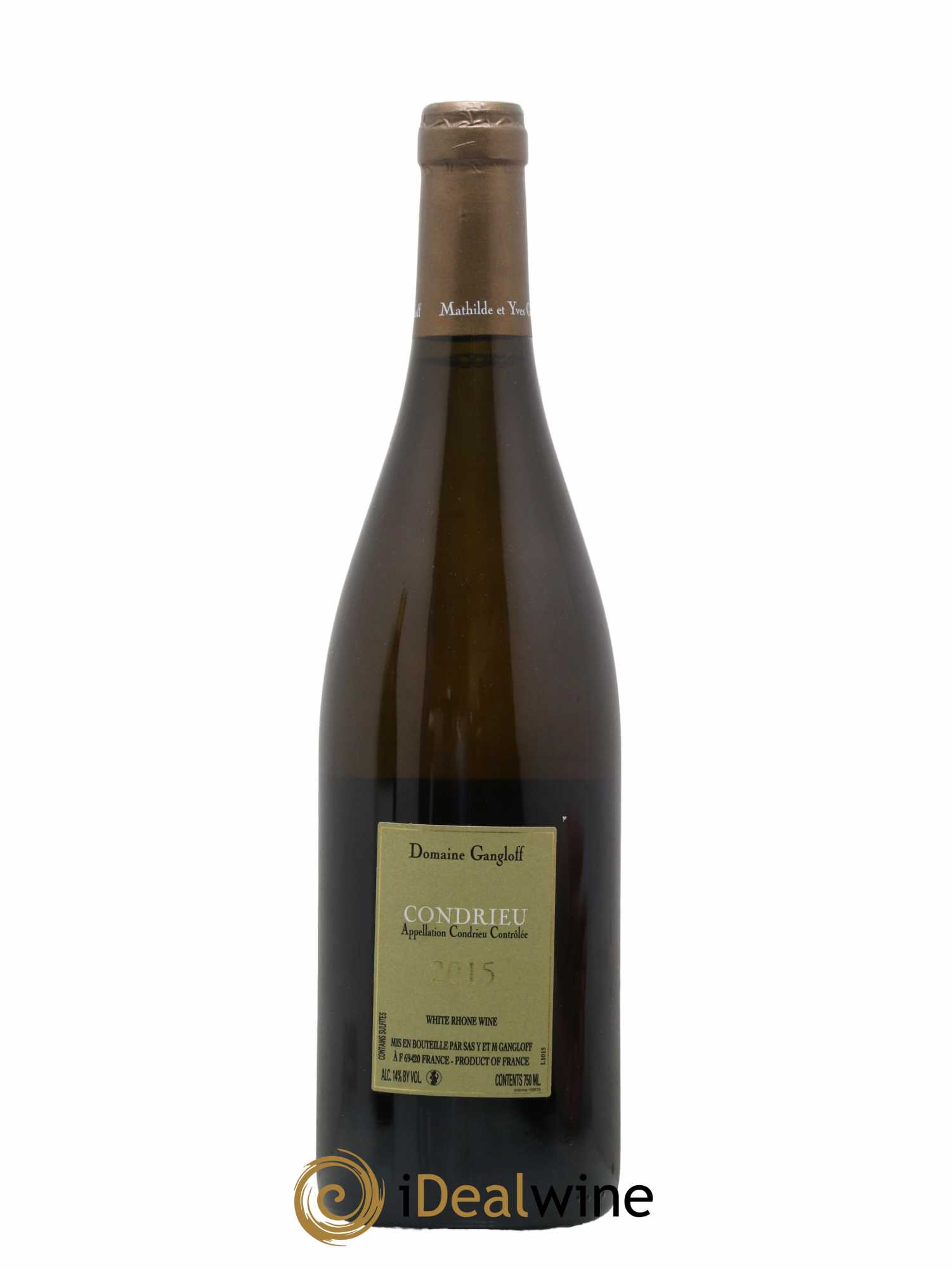 Condrieu Domaine Gangloff (Domaine) 2015 - Lot of 1 bottle - 1