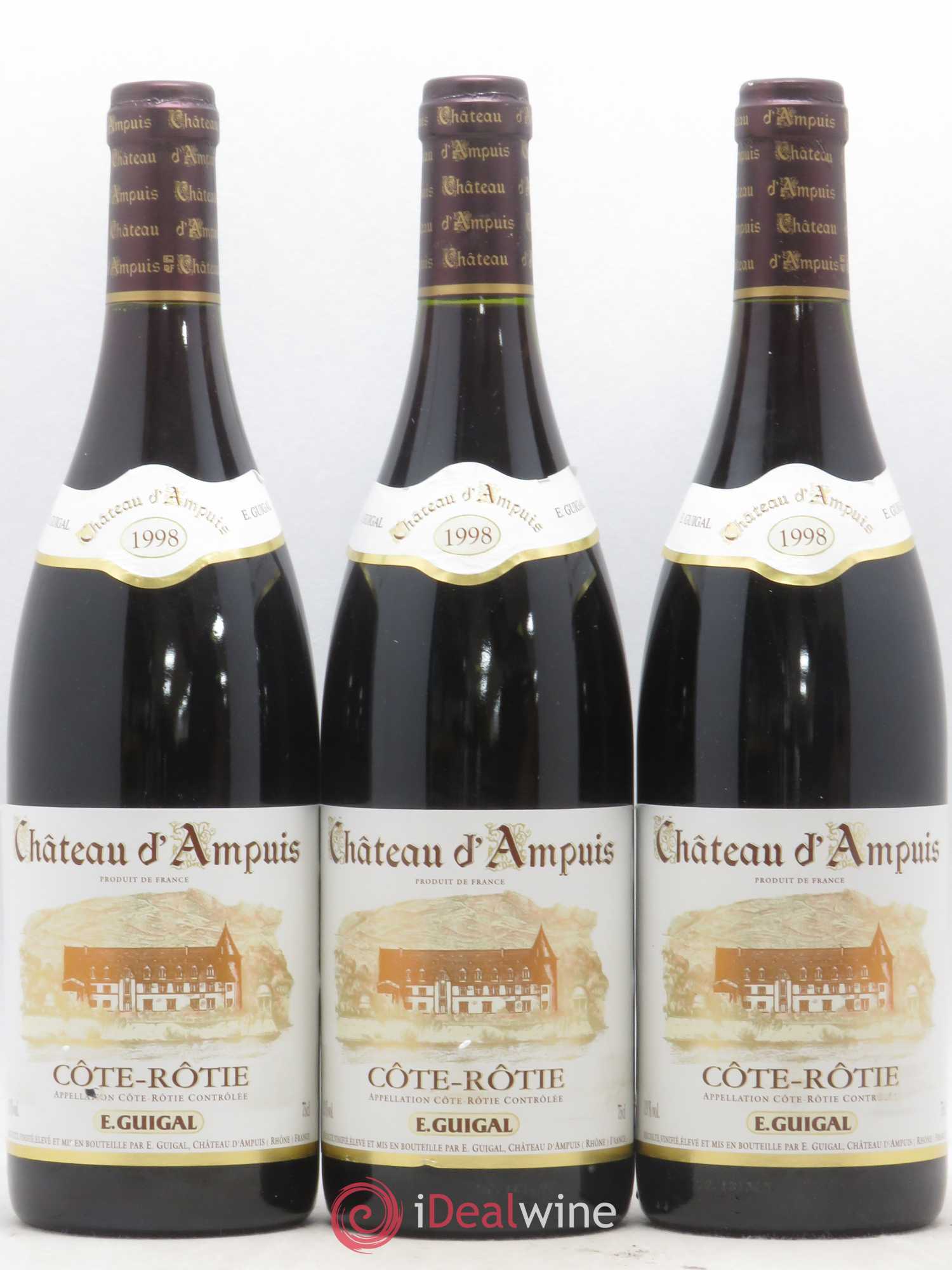 Côte-Rôtie Château d'Ampuis Guigal 1998 - Lot de 3 bouteilles - 0