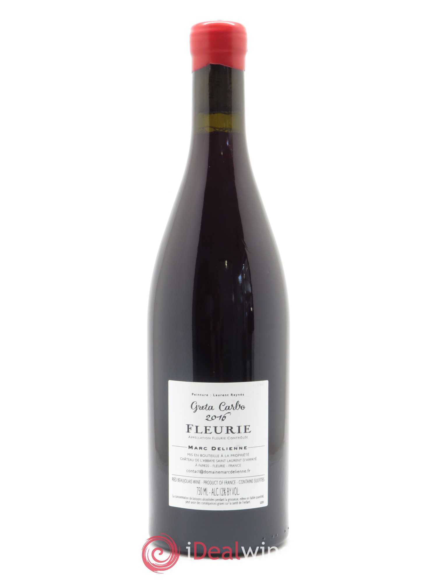 Fleurie Greta Carbo Marc Delienne 2016 - Lot de 1 bouteille - 1