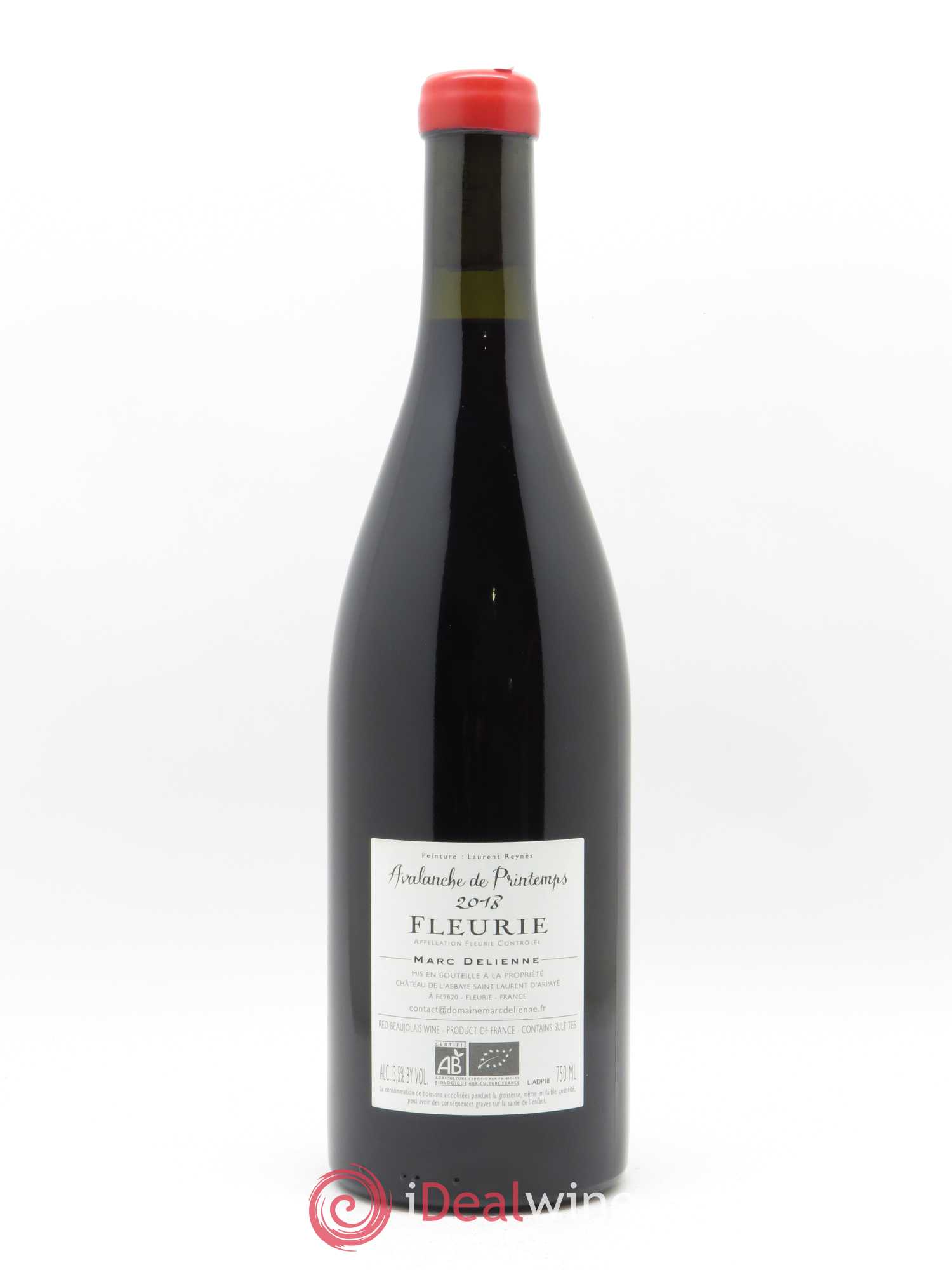 Fleurie Avalanche de Printemps Marc Delienne 2018 - Lot de 1 bouteille - 1