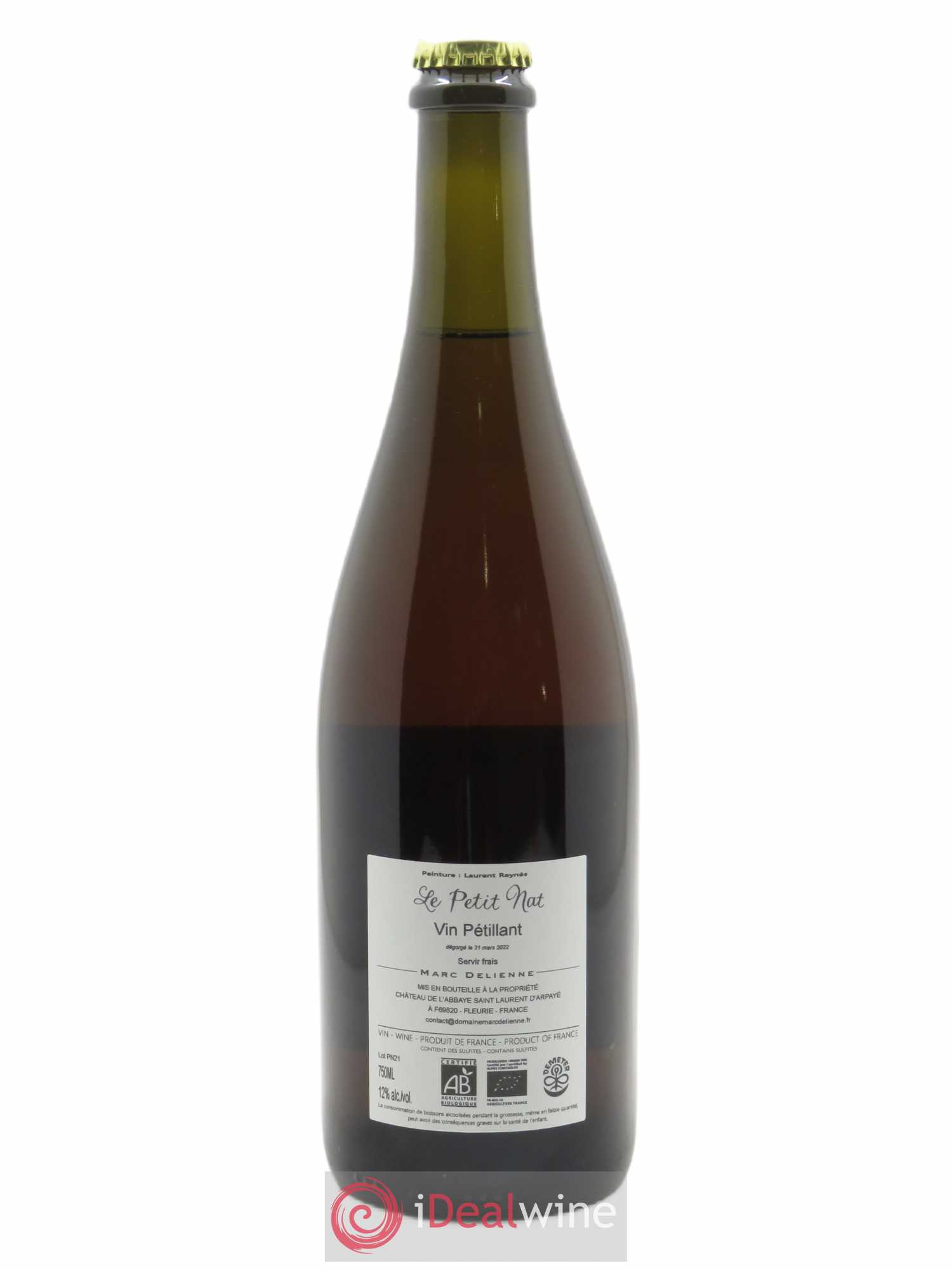 Vin de France Le Petit Nat' Marc Delienne 2021 - Lot de 1 bouteille - 1