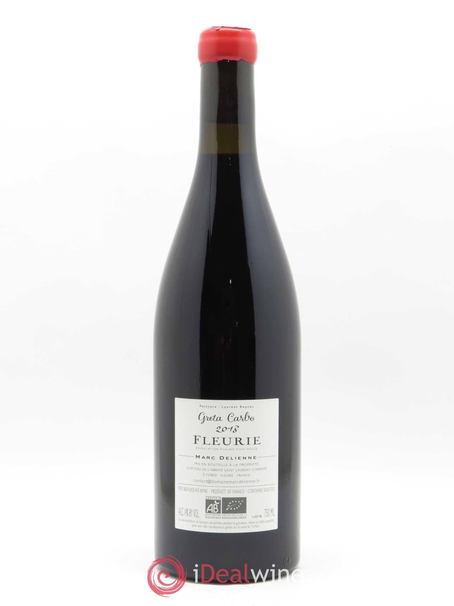 Fleurie Greta Carbo Marc Delienne 2018 - Lot de 1 bouteille - 1