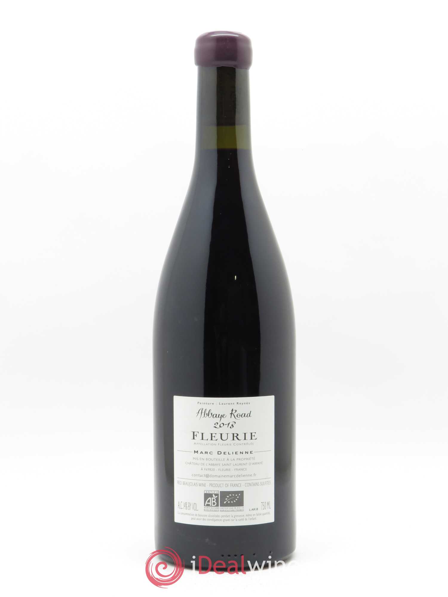 Fleurie Abbaye Road Marc Delienne 2018 - Lot de 1 bouteille - 1