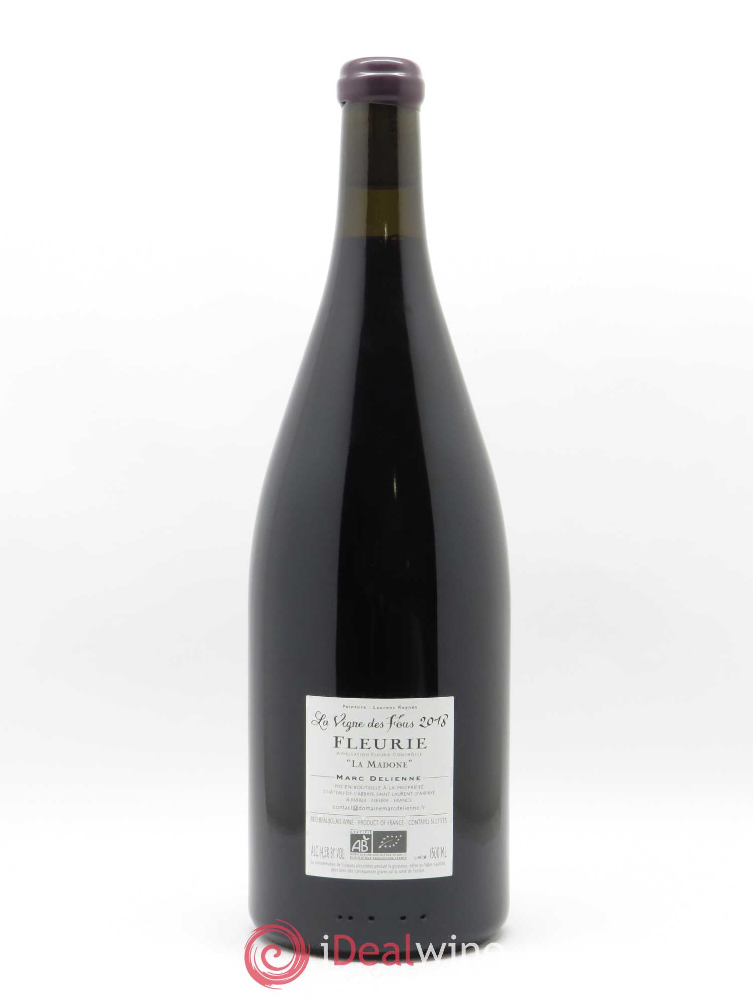 Fleurie La Vigne des Fous Marc Delienne 2018 - Lot of 1 magnum - 1