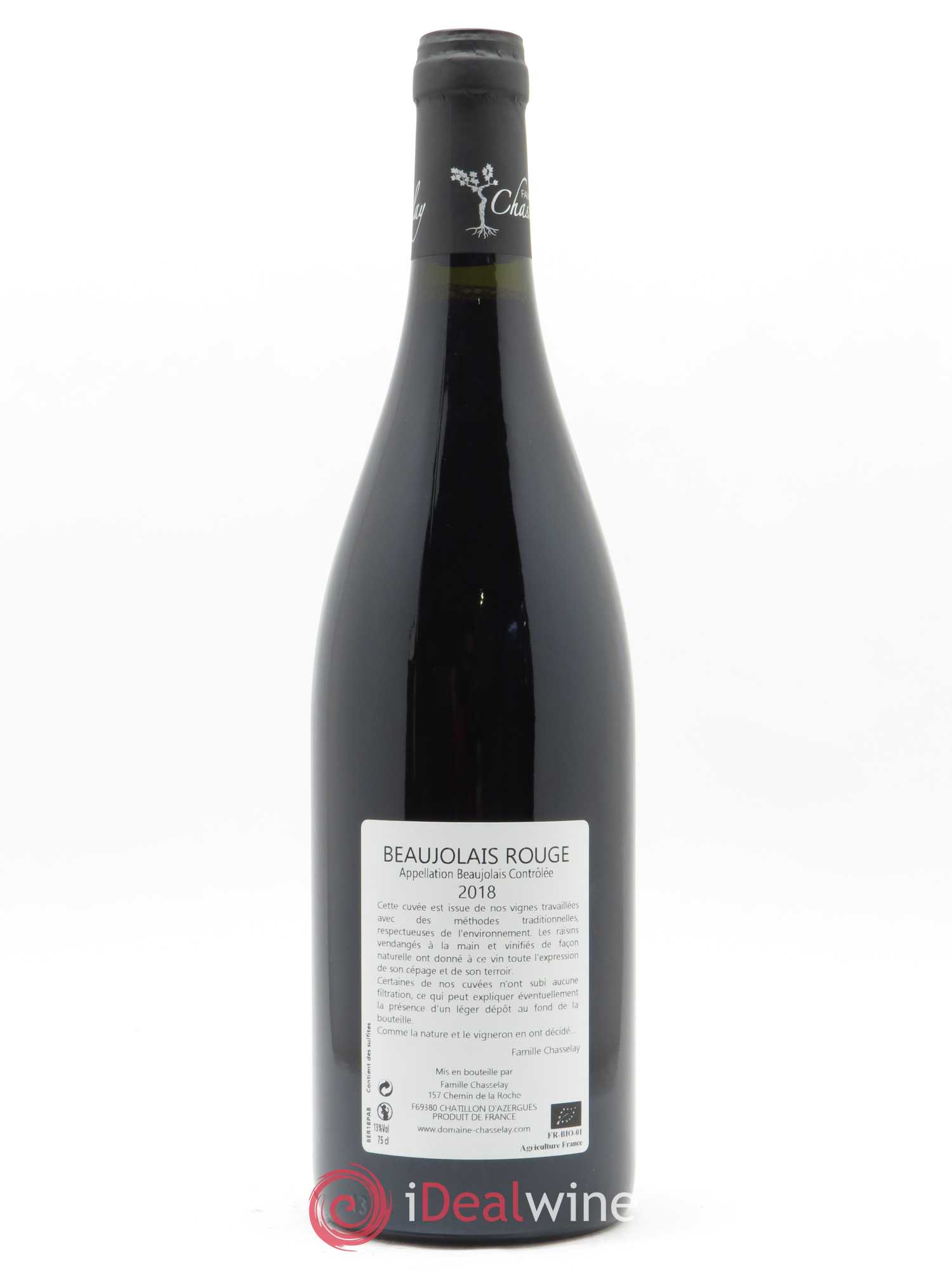 Beaujolais La Platière Chasselay 2018 - Lot of 1 bottle - 1