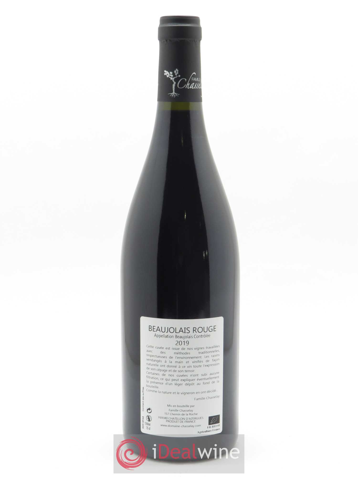 Beaujolais La Platière Chasselay 2019 - Lot de 1 bouteille - 1