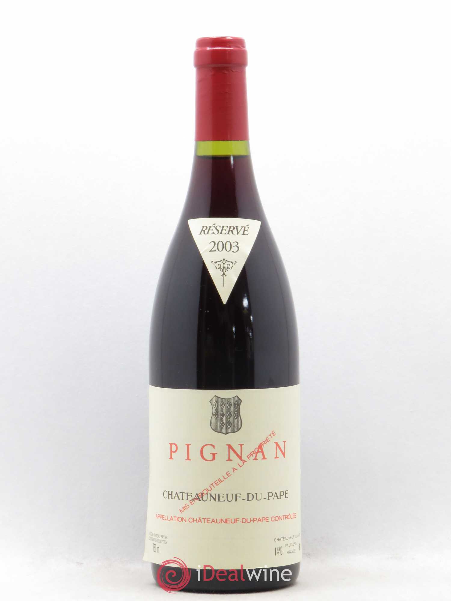 Châteauneuf-du-Pape Pignan Emmanuel Reynaud 2003 - Lot de 1 bouteille - 0