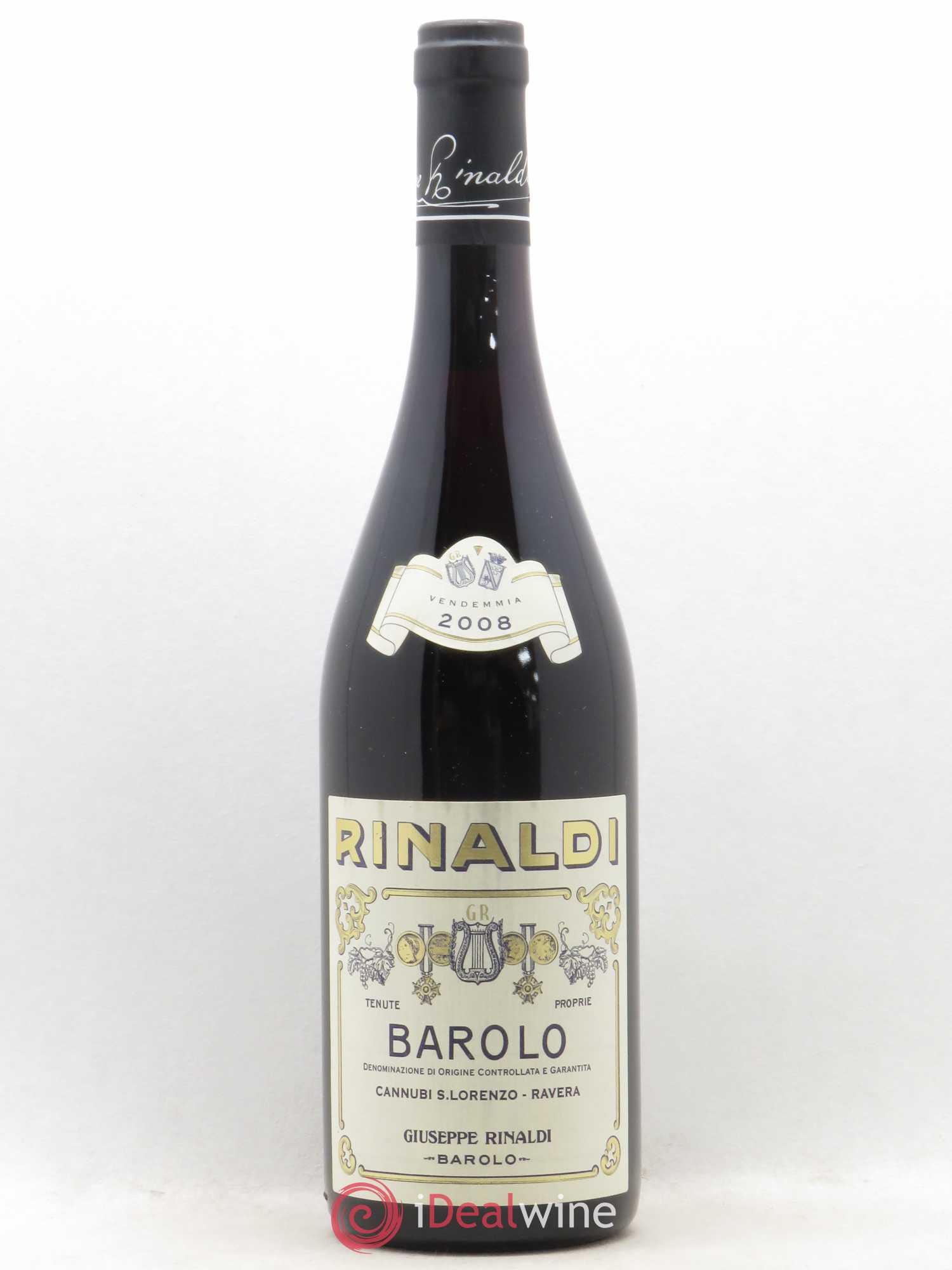 Barolo DOCG Cannubi San Lorenzo Ravera Giuseppe Rinaldi 2008 - Lot de 1 bouteille - 0