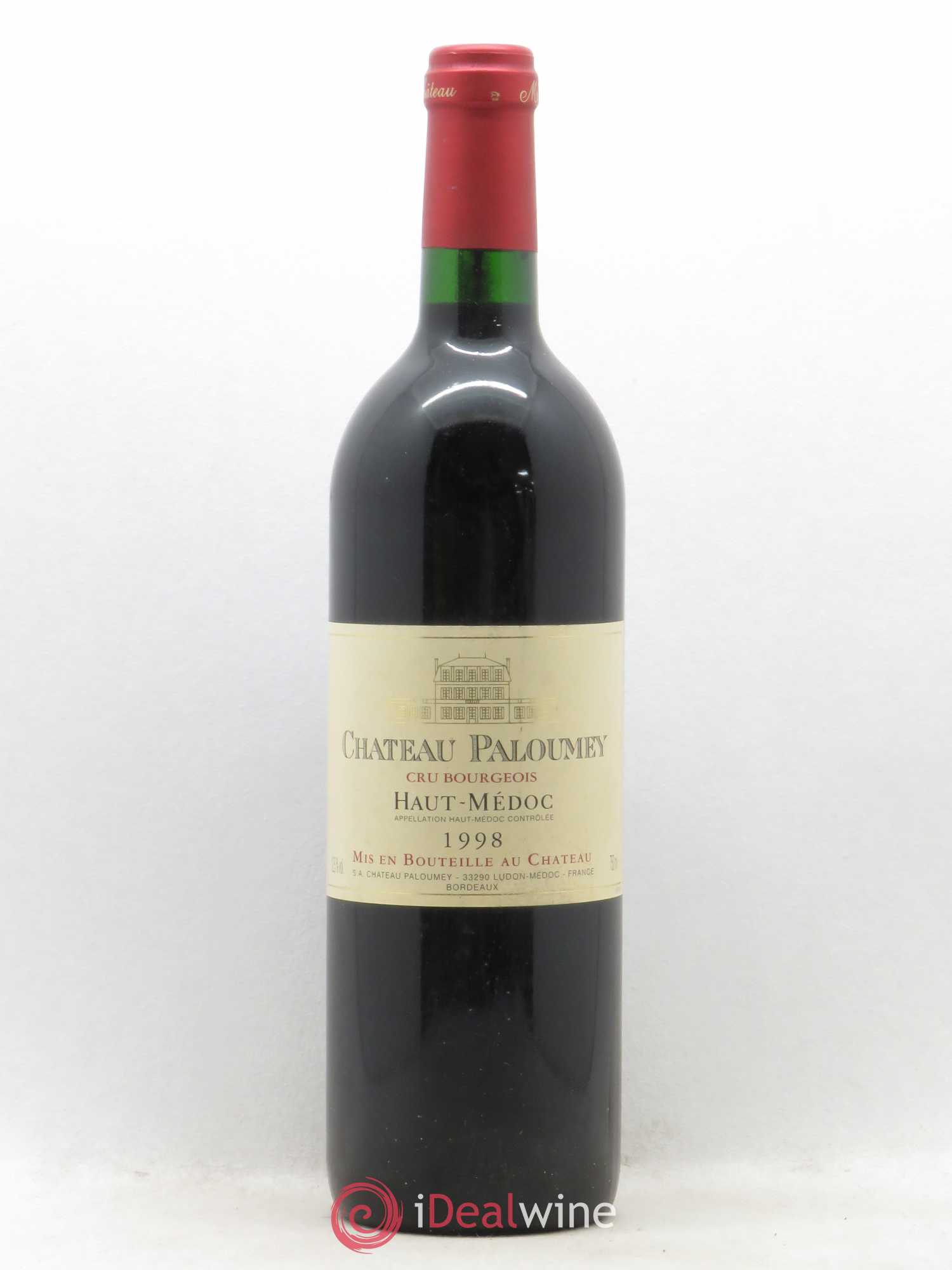 Château Paloumey Cru Bourgeois 1998 - Lot de 1 bouteille - 0