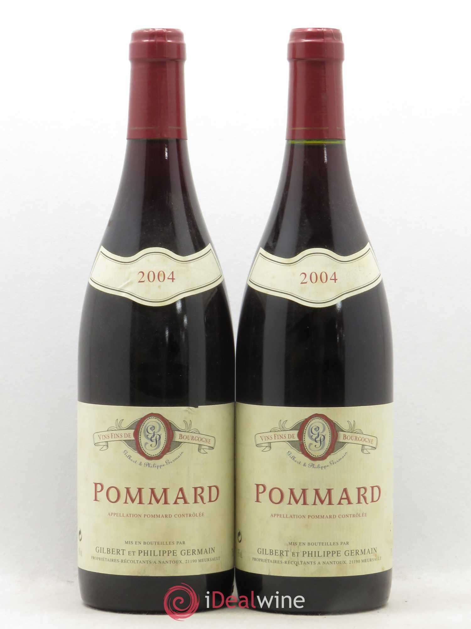 Pommard Gilbert et Philippe Germain 2004 - Lot de 2 bouteilles - 0