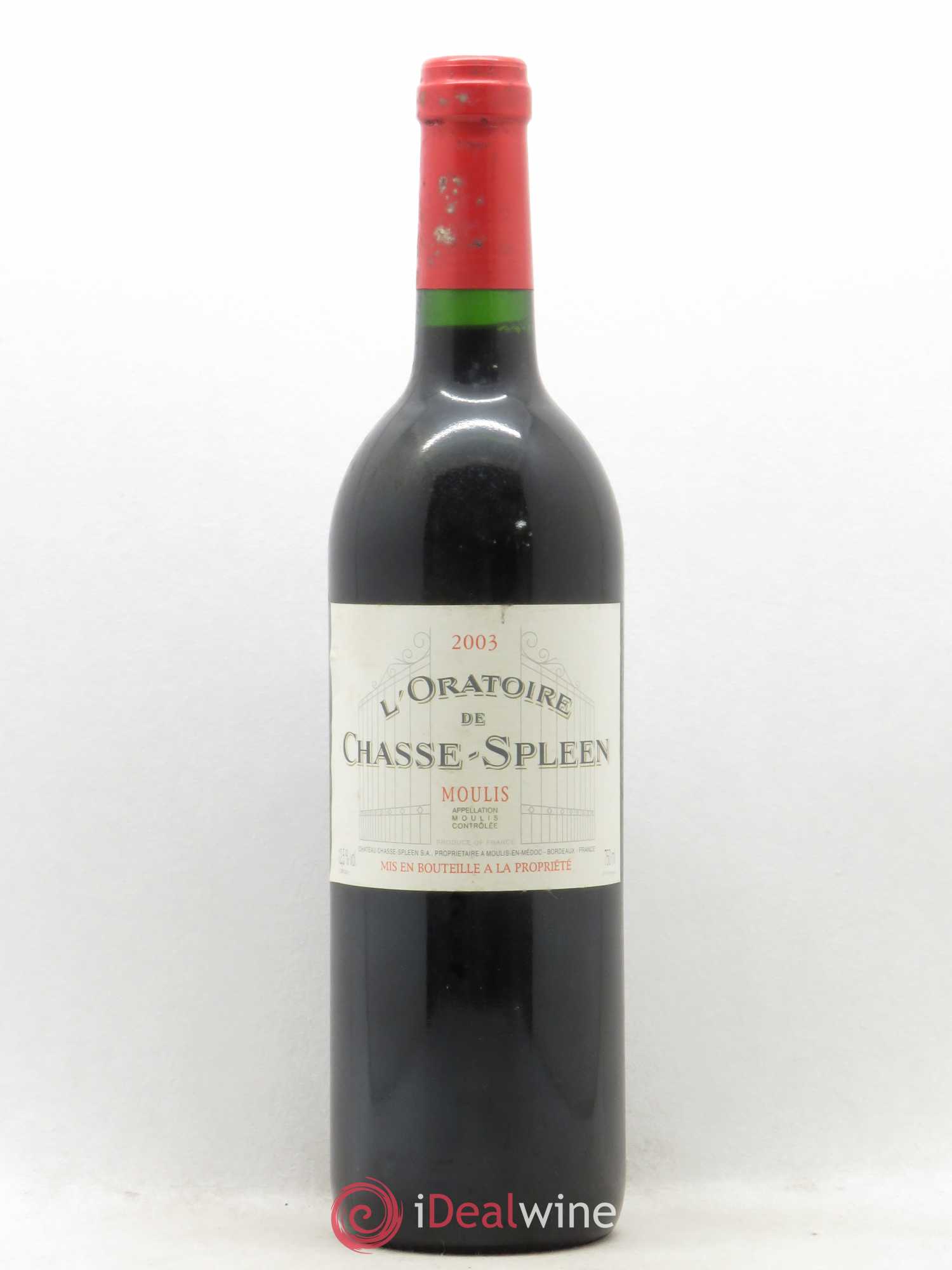 Oratoire de Chasse Spleen Second Vin 2003 - Lot de 1 bouteille - 0