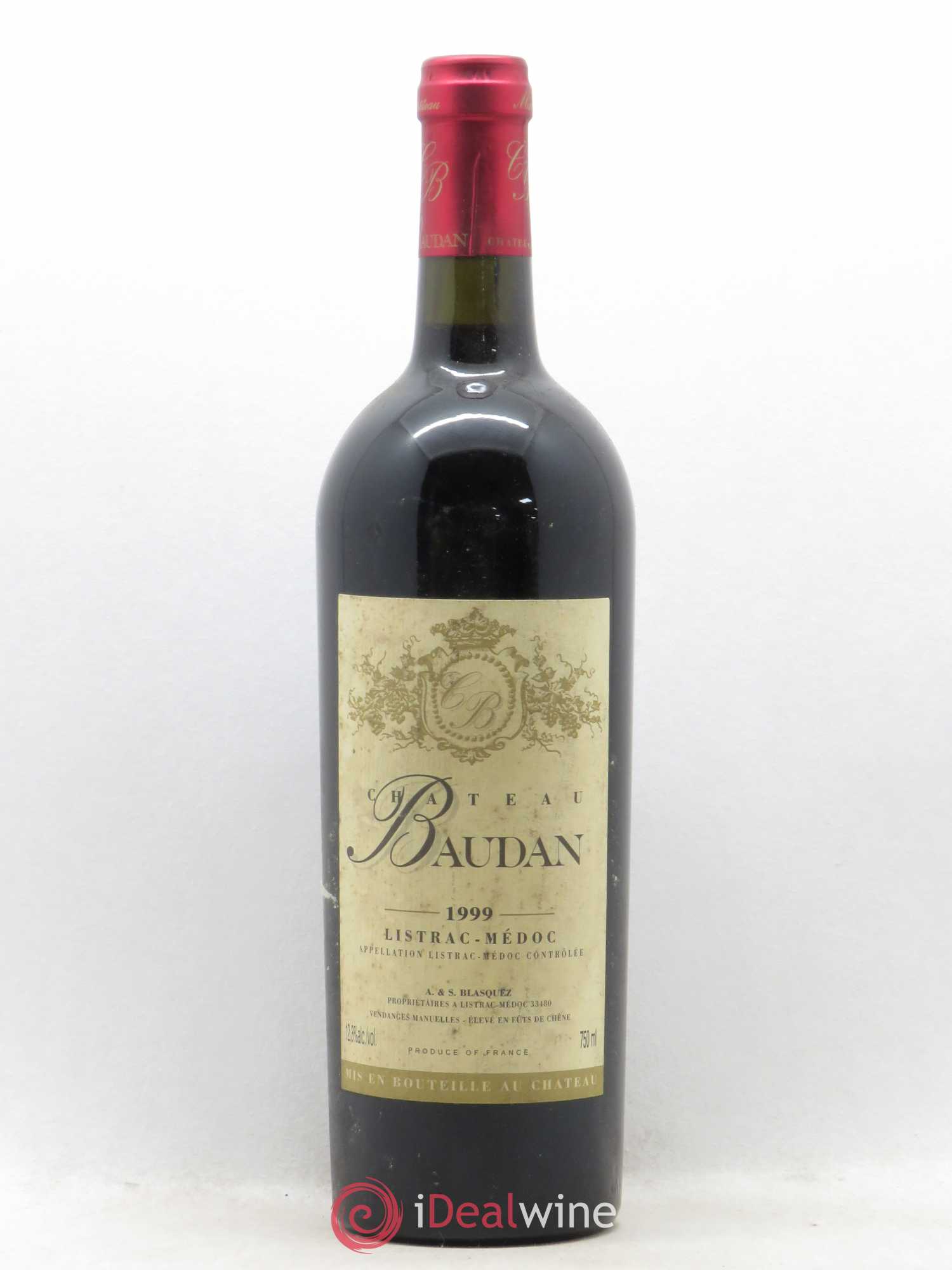 Listrac Château Baudan 1999 - Posten von 1 Flasche - 0
