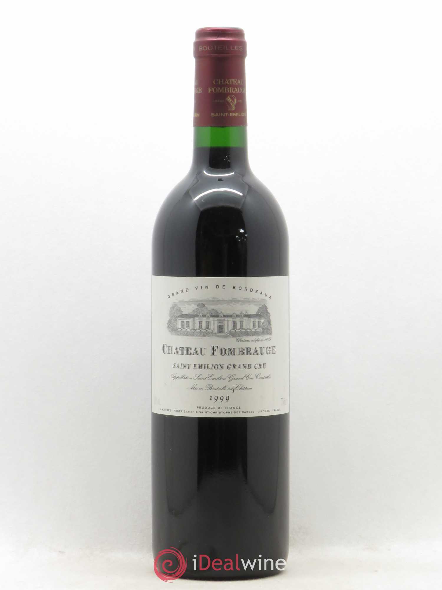 Château Fombrauge Grand Cru Classé 1999 - Lot de 1 bouteille - 0